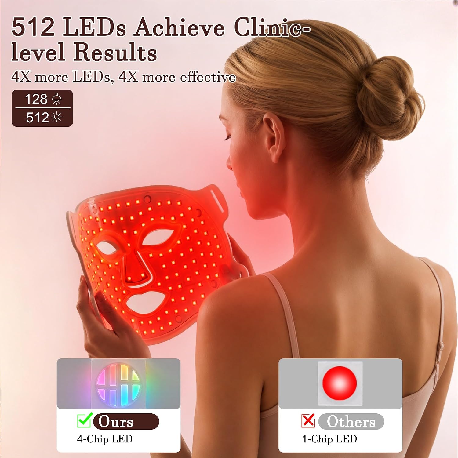 MASCARILLA FACIAL SOJUVENVER RED LIGHT THERAPY 8 COLORES LED ANTIEDAD - 2