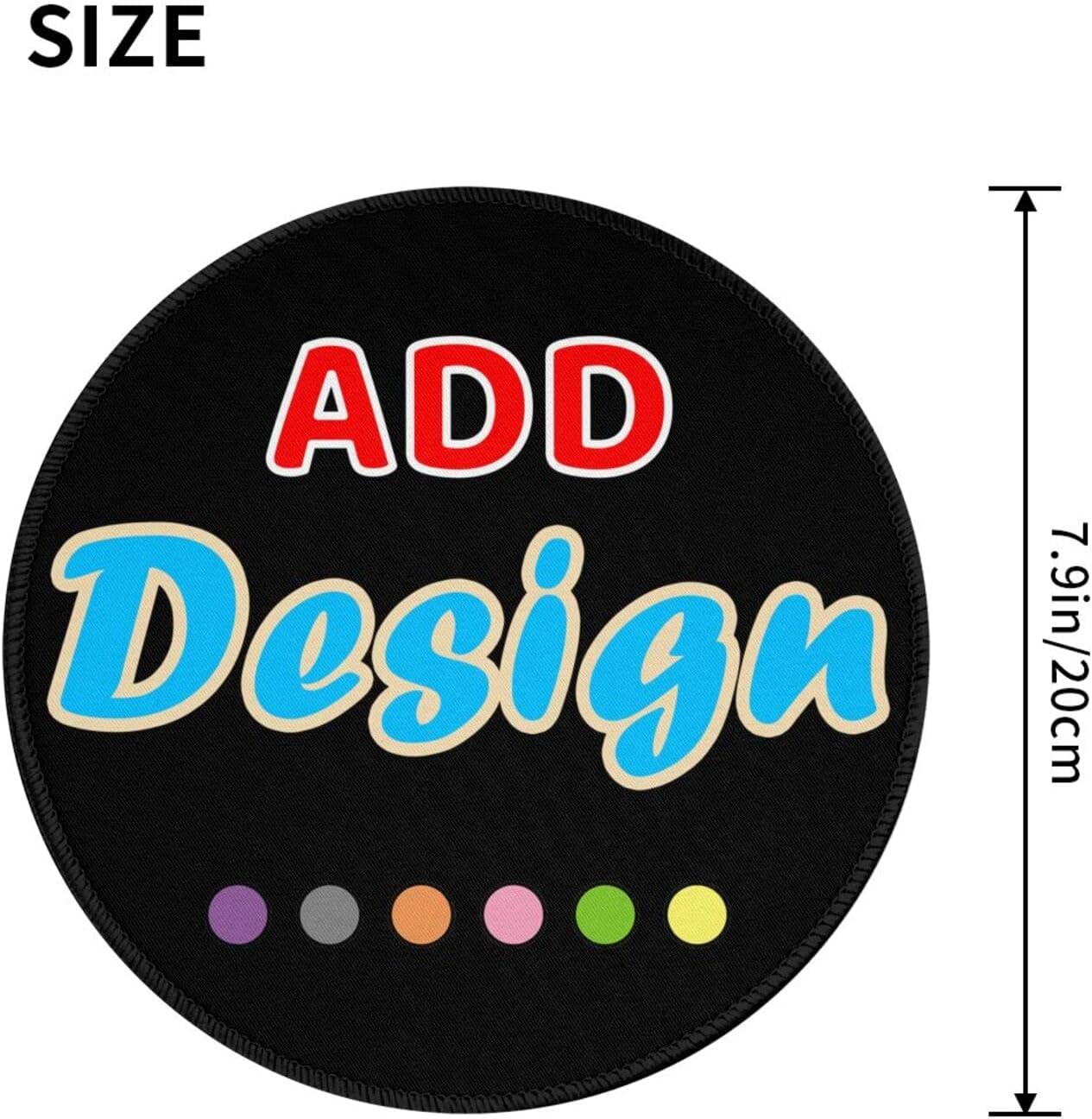 MOUSE PAD REDONDO PERSONALIZADO HSPOILDOGED 20X20 CM - 2