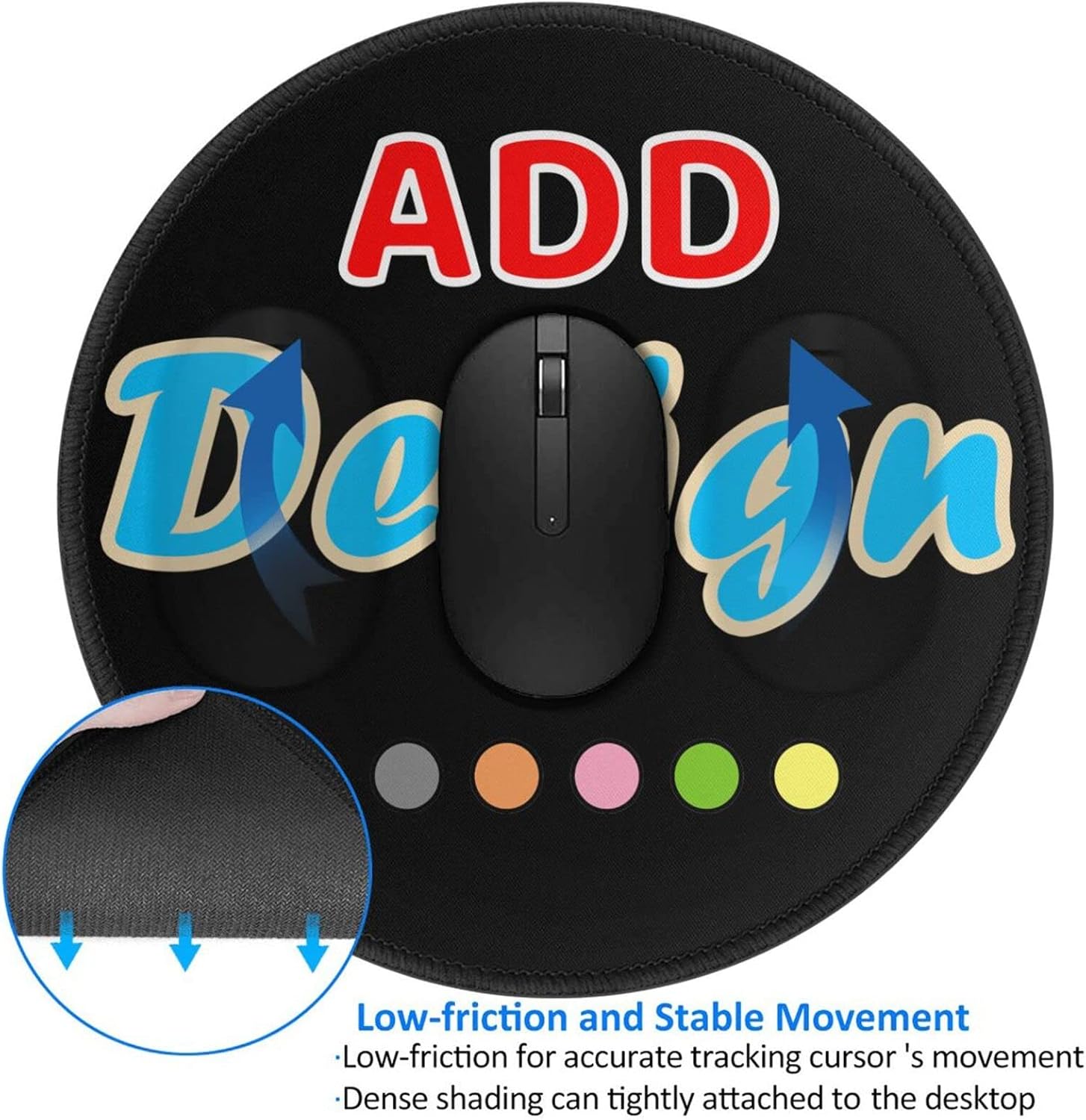 MOUSE PAD REDONDO PERSONALIZADO HSPOILDOGED 20X20 CM - 3