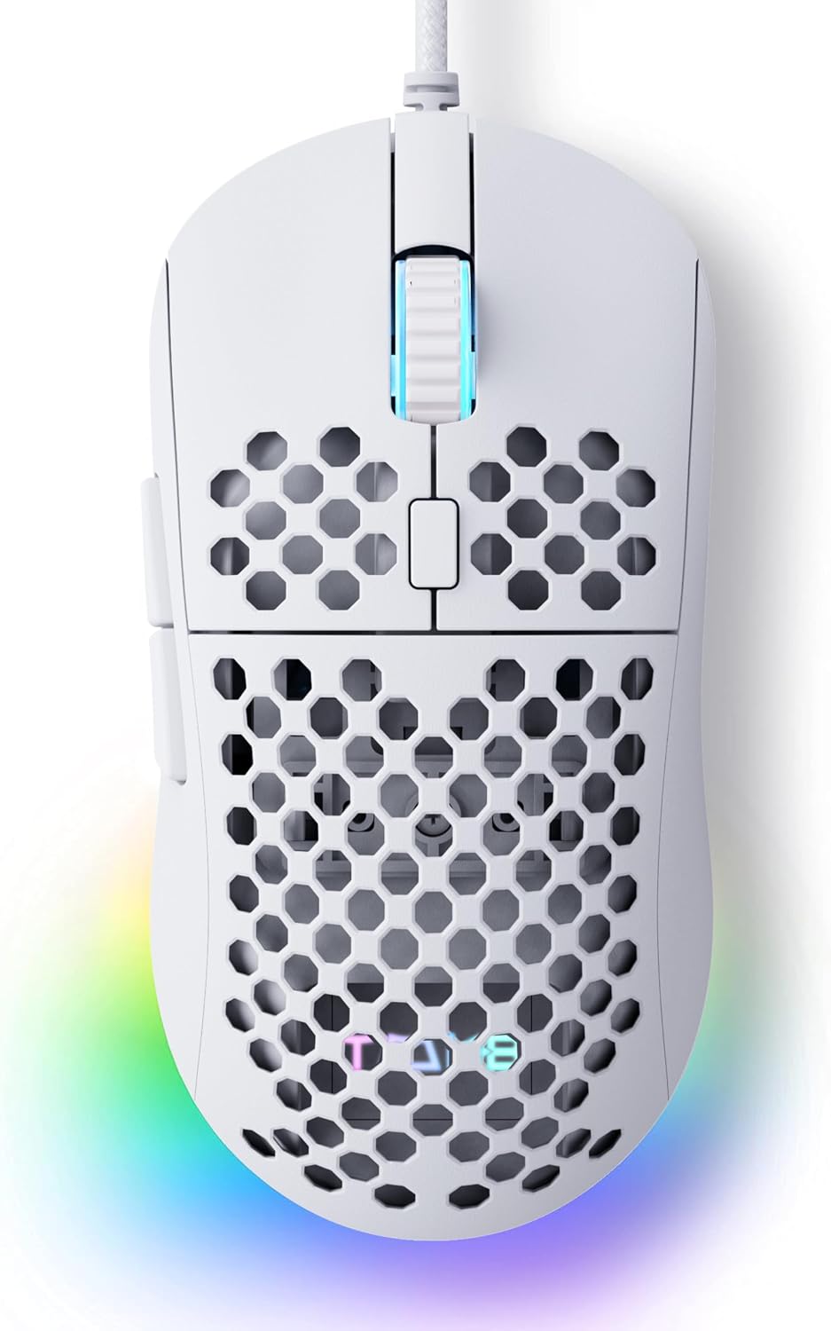 MOUSE GAMER TMKB FALCON M1SE BLANCO 12800DPI CABLEADO - 1