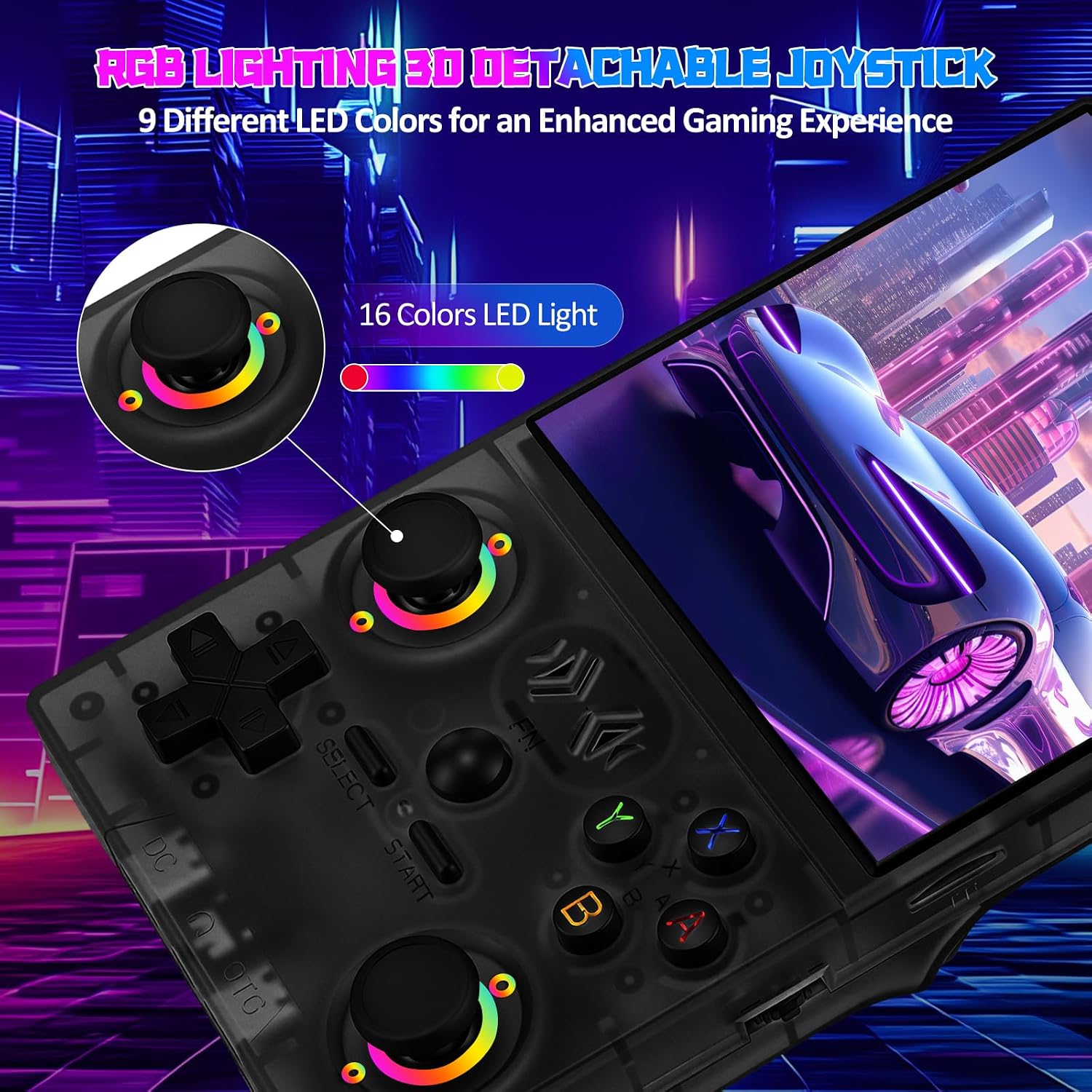 CONSOLA PORTÁTIL UYTGXEN XF40V RETRO CON JOYSTICKS DESMONTABLES Y PANTALLA IPS 4.0 PULGADAS - 3
