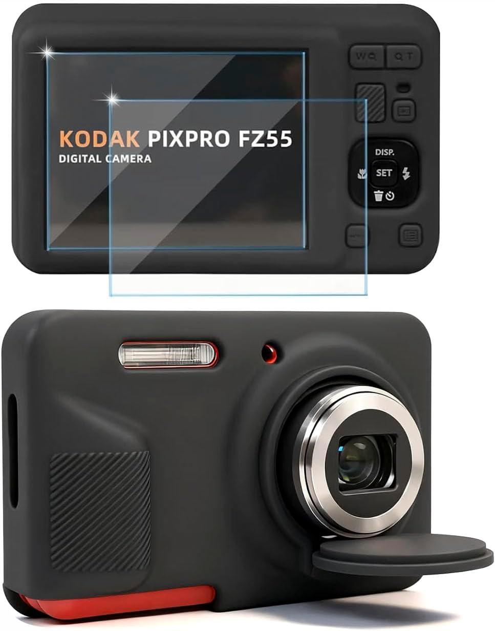 CARCASA PARA CÁMARA KODAK PIXPRO FZ55 NEGRA - 1