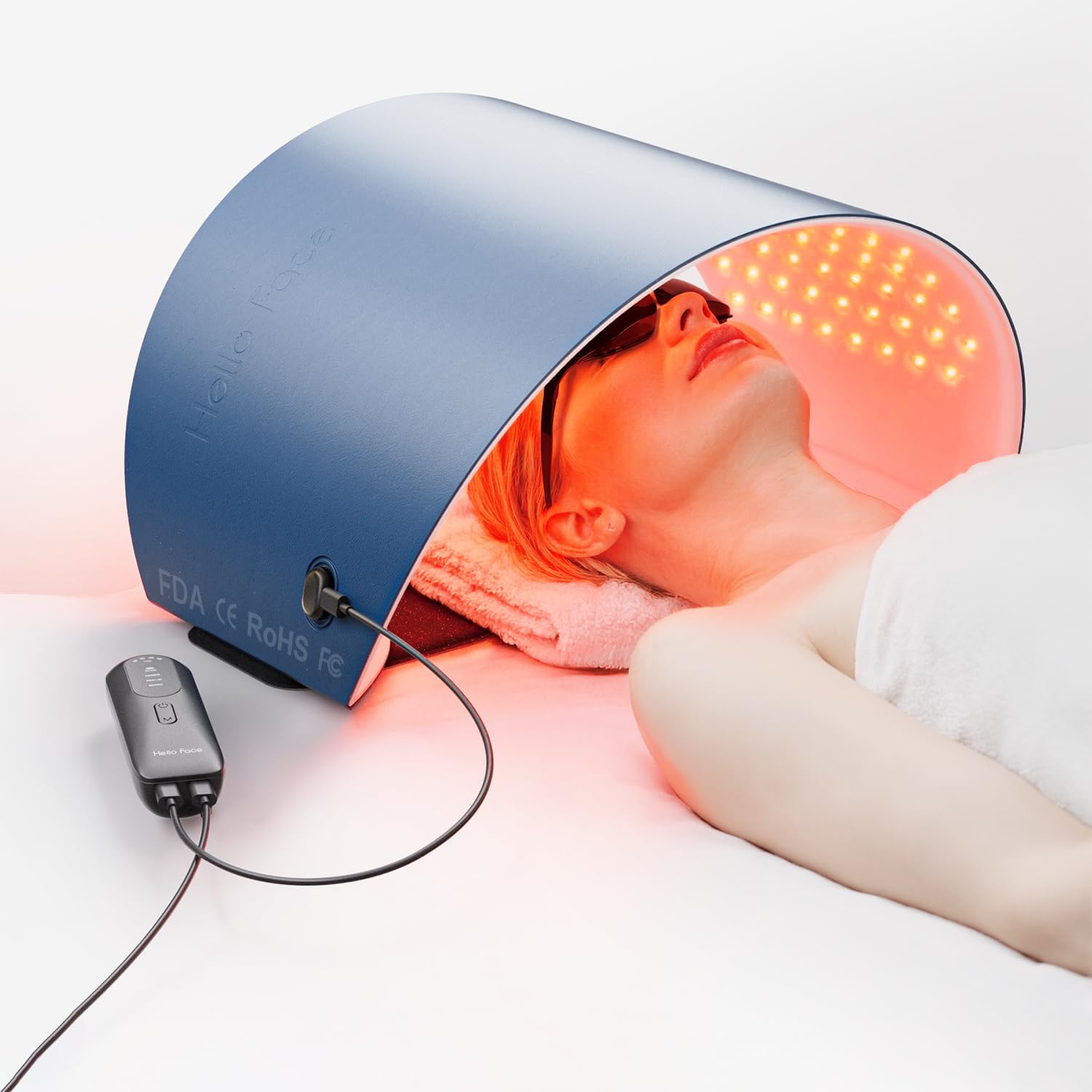 ALMOHADA TERAPÉUTICA HELLO FACE L6 CON TERAPIA DE LUZ LED PARA ROSTRO Y CUELLO - 1