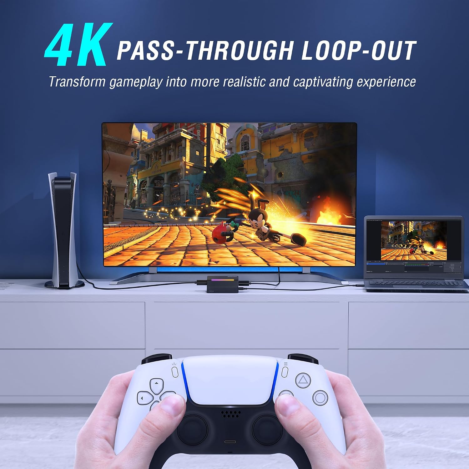 CAPTURADORA DE VIDEO AMPLIGAME FIFINE V3 HDMI 4K A USB 1080P 60FPS - 3
