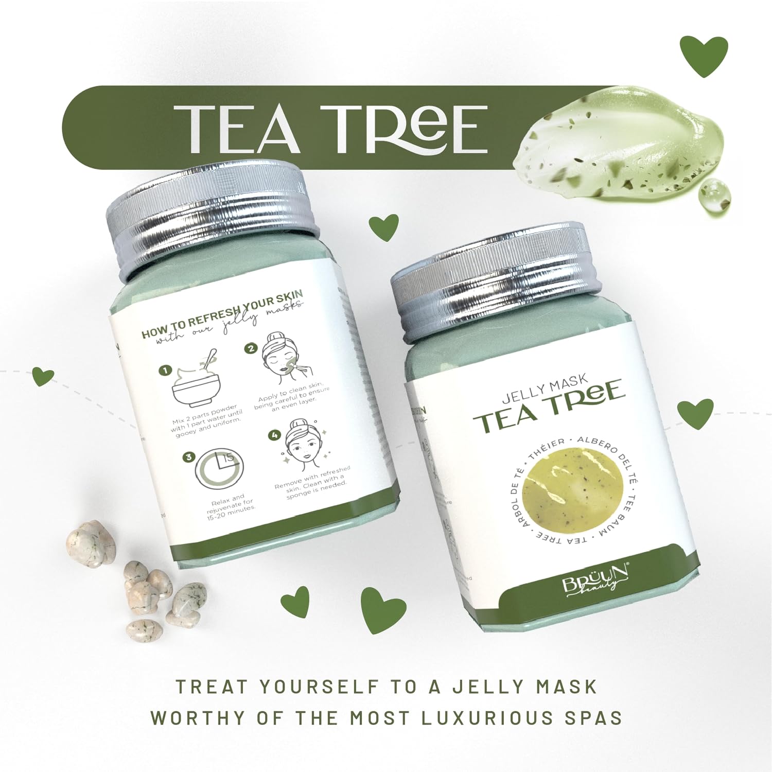 MASCARILLA FACIAL BRÜUN PEEL-OFF TEA TREE JELLY 680 ML - 5