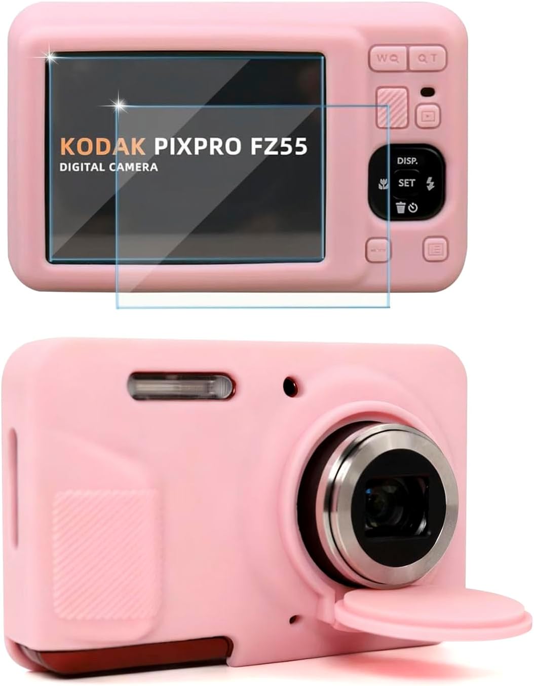 CARCASA PARA CÁMARA KODAK PIXPRO FZ55 FREVYVE ROSA - 1