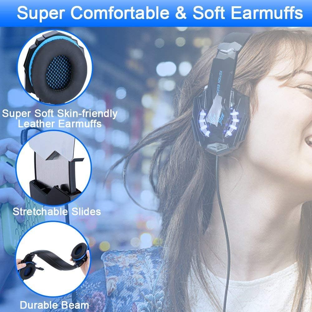 AUDÍFONOS GAMING BLUEFIRE CON MICRÓFONO PARA PS5 PS4 PC CON CABLE - 5