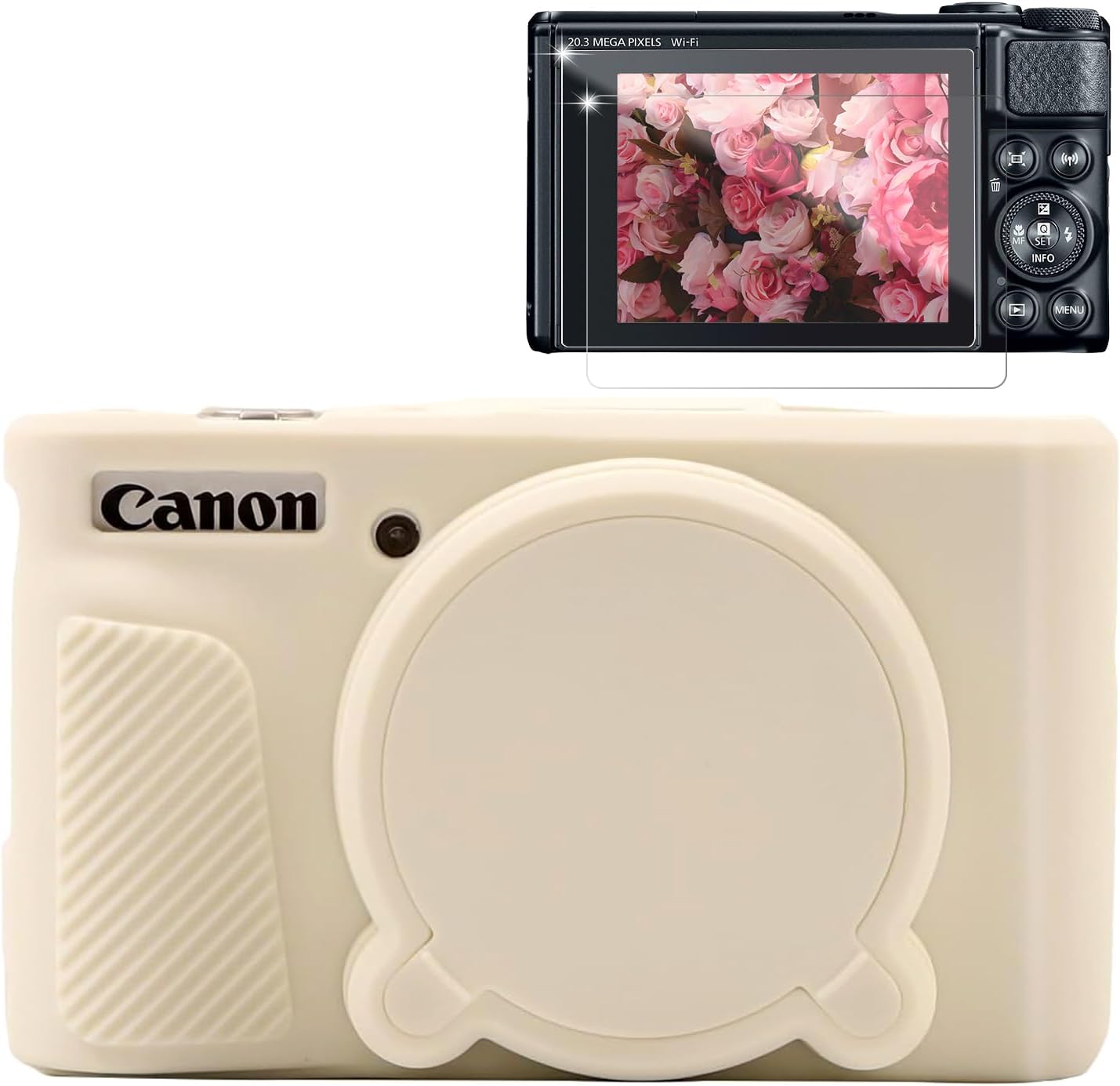 CARCASA PARA CÁMARA CANON POWERSHOT SX740 HS SX730 HS BEIGE - 1