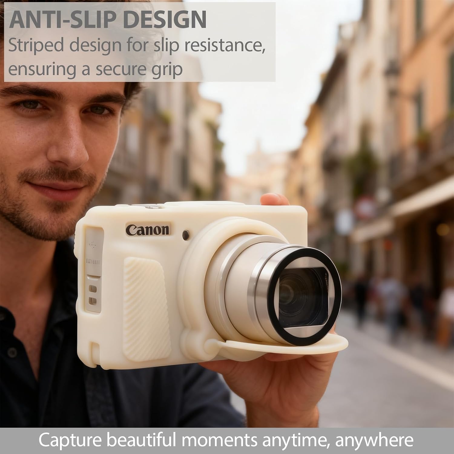 CARCASA PARA CÁMARA CANON POWERSHOT SX740 HS SX730 HS BEIGE - 2