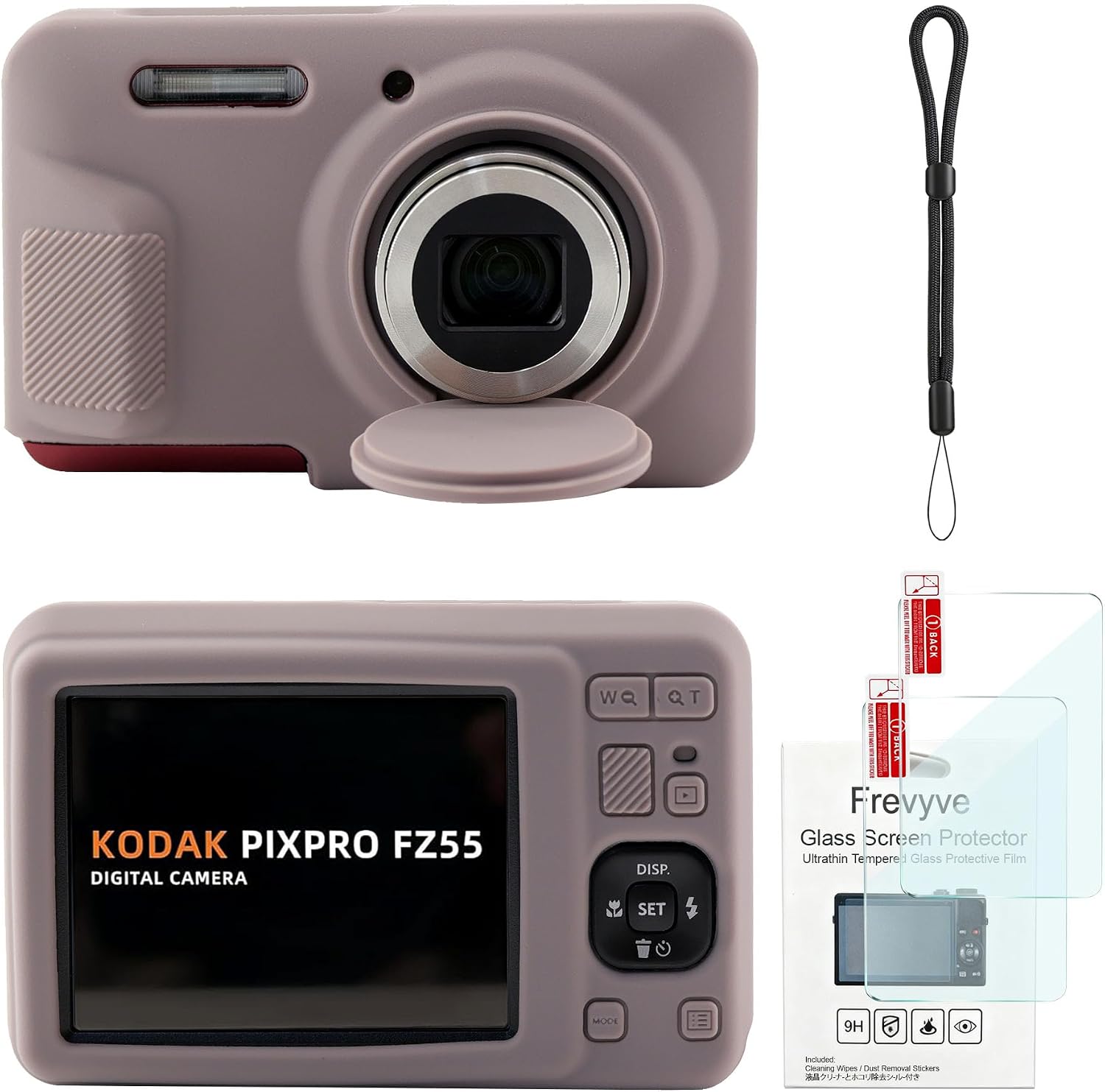 CARCASA PARA CÁMARA KODAK PIXPRO FZ55 COLOR TOPO - 1