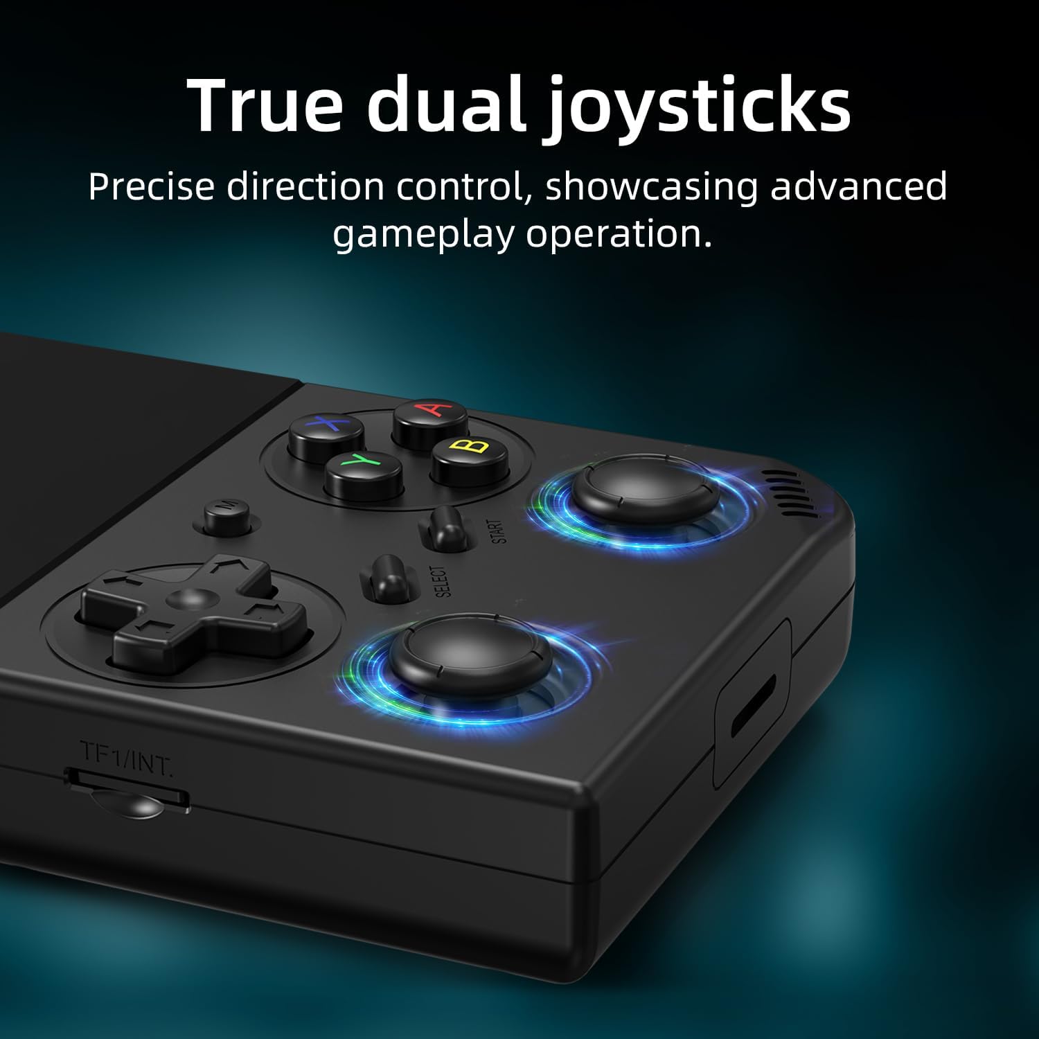 CONSOLA PORTÁTIL RETRO AIVUIDBS CON PANTALLA IPS 3.5 PULGADAS Y TARJETA TF 64GB CON 4353 JUEGOS - 5