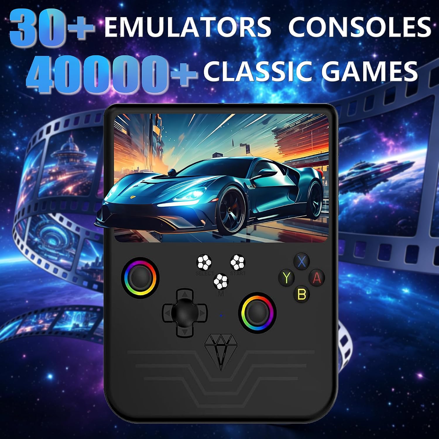 CONSOLA PORTÁTIL RETRO PANDORAGAME R60MAX 128GB NEGRA - 2