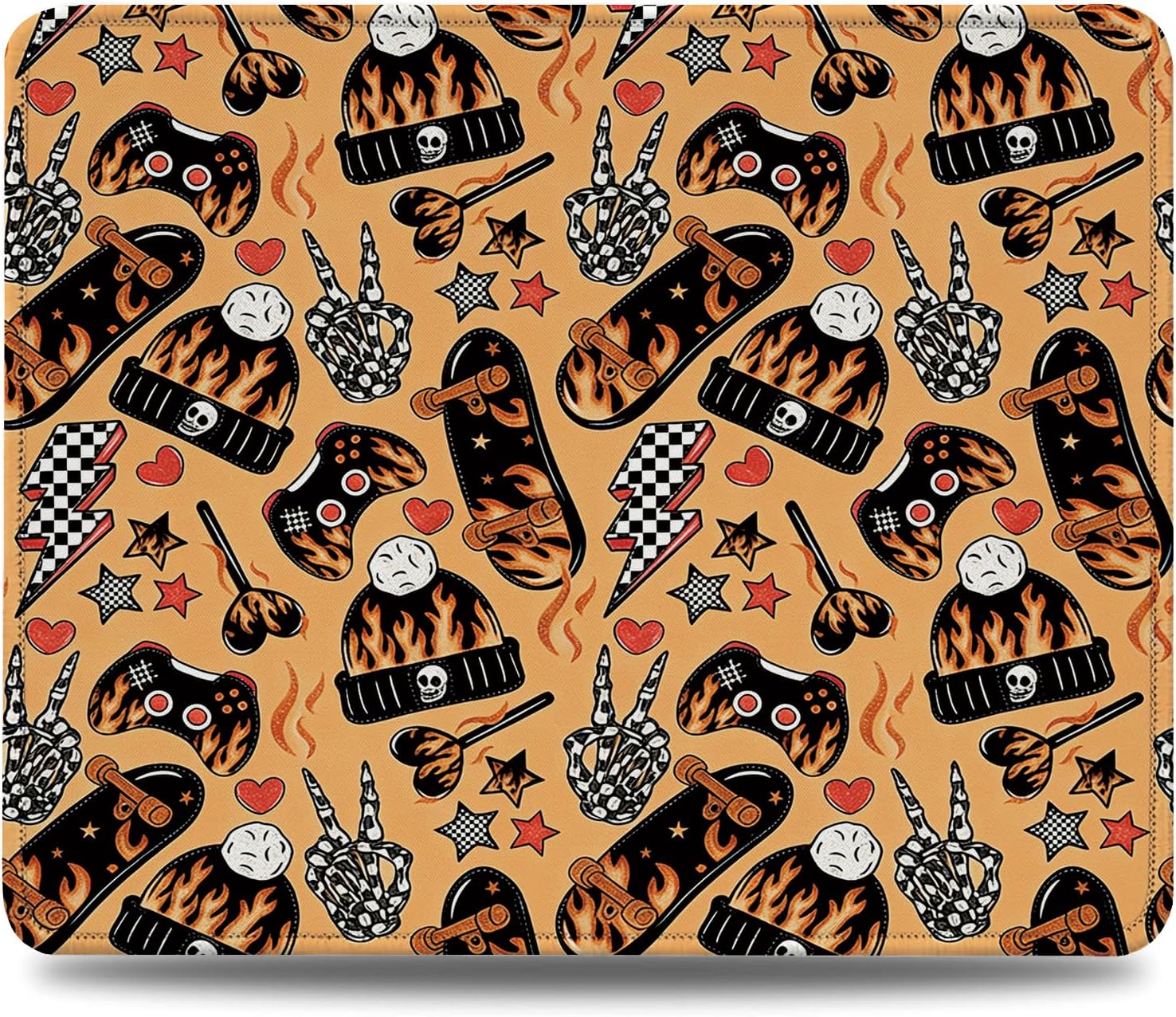 MOUSE PAD HONLUNG SKATEBOARD FLAME 24X20 CM - 1
