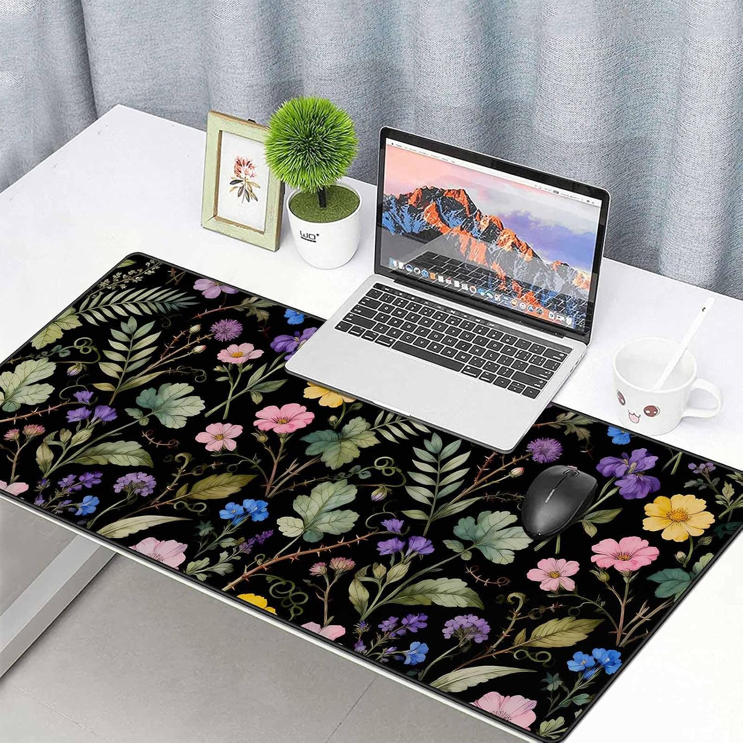 MOUSE PAD GRANDE PARA COMPUTADORA ANPOLLO XXL CON BASE ANTIDESLIZANTE Y BORDES COSIDOS - 3