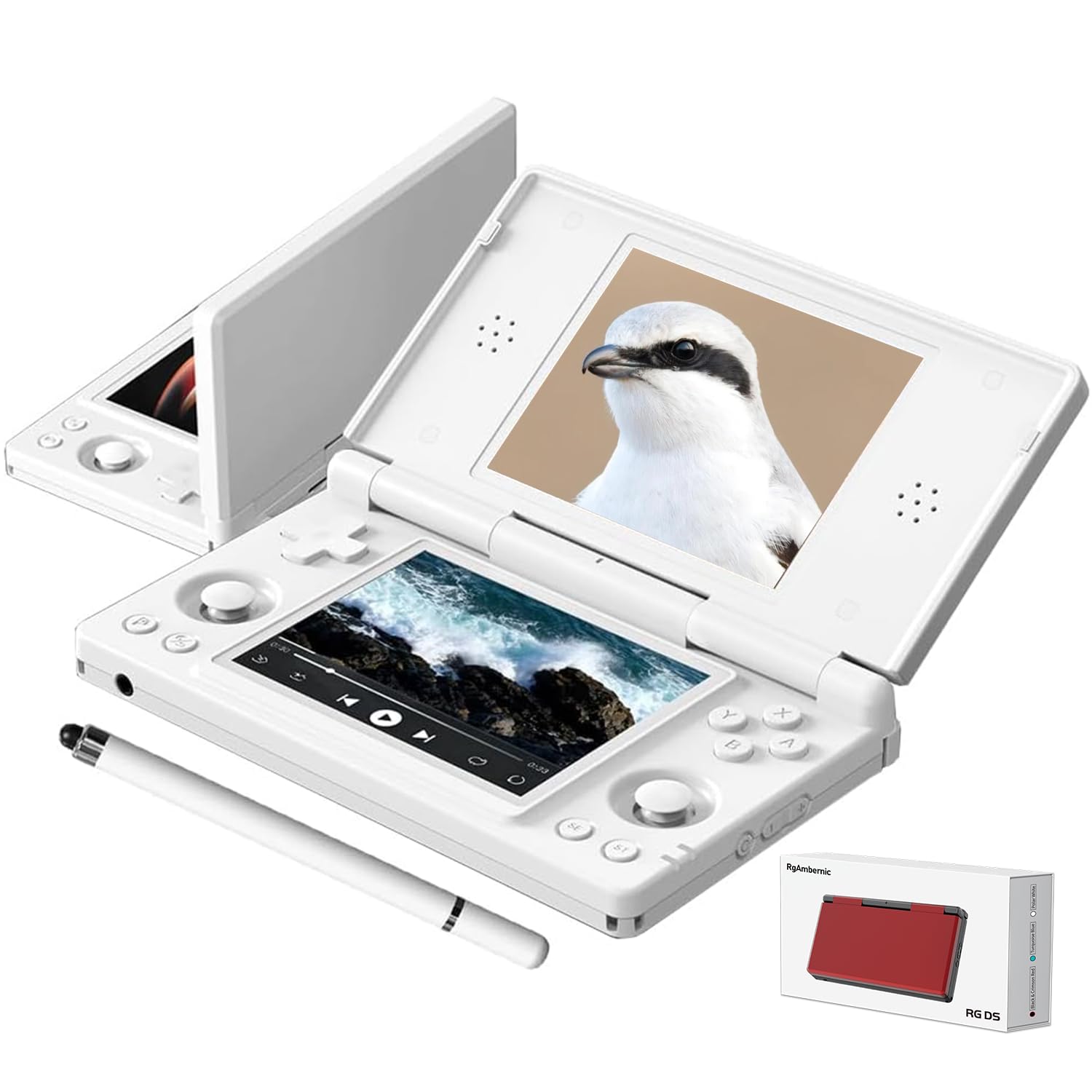 CONSOLA PORTÁTIL RGAMBERNIC RG DS ANDROID 14 DUAL SCREEN 4 PULGADAS 4000MAH - 1
