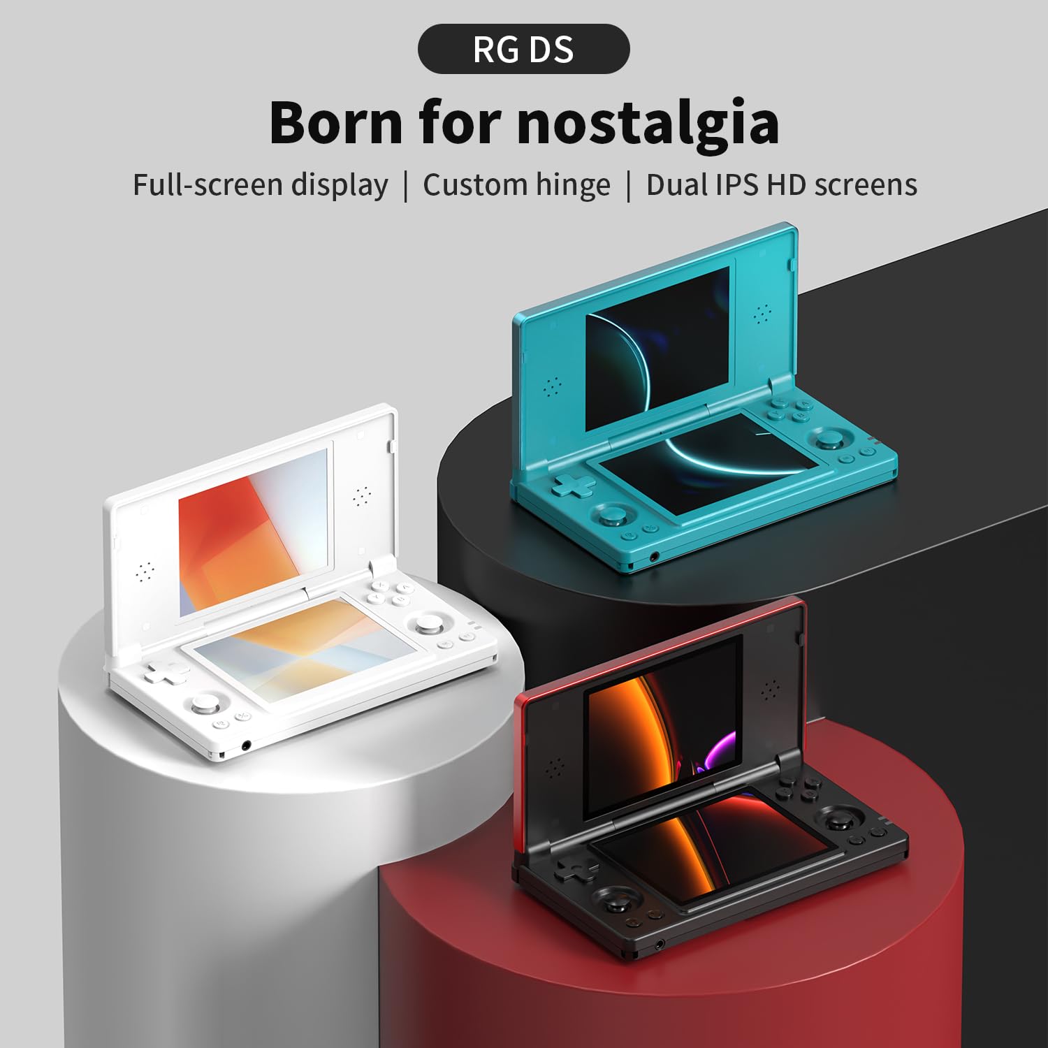 CONSOLA PORTÁTIL RGAMBERNIC RG DS ANDROID 14 DUAL SCREEN 4 PULGADAS 4000MAH - 2