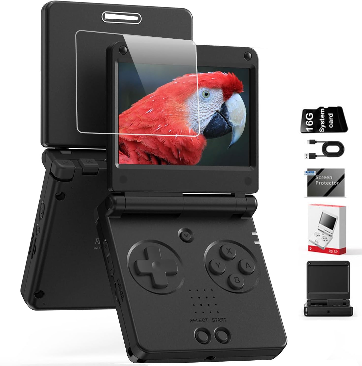 CONSOLA PORTÁTIL RGAMBERNIC RG SP FLIP 16GB PANTALLA 3.4'' IPS LINUX - 1