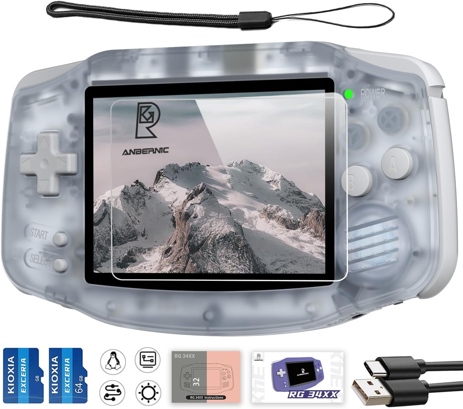 CONSOLA PORTÁTIL RETRO AIVUIDBS RG34XX 32GB 3.4 PULGADAS - 1