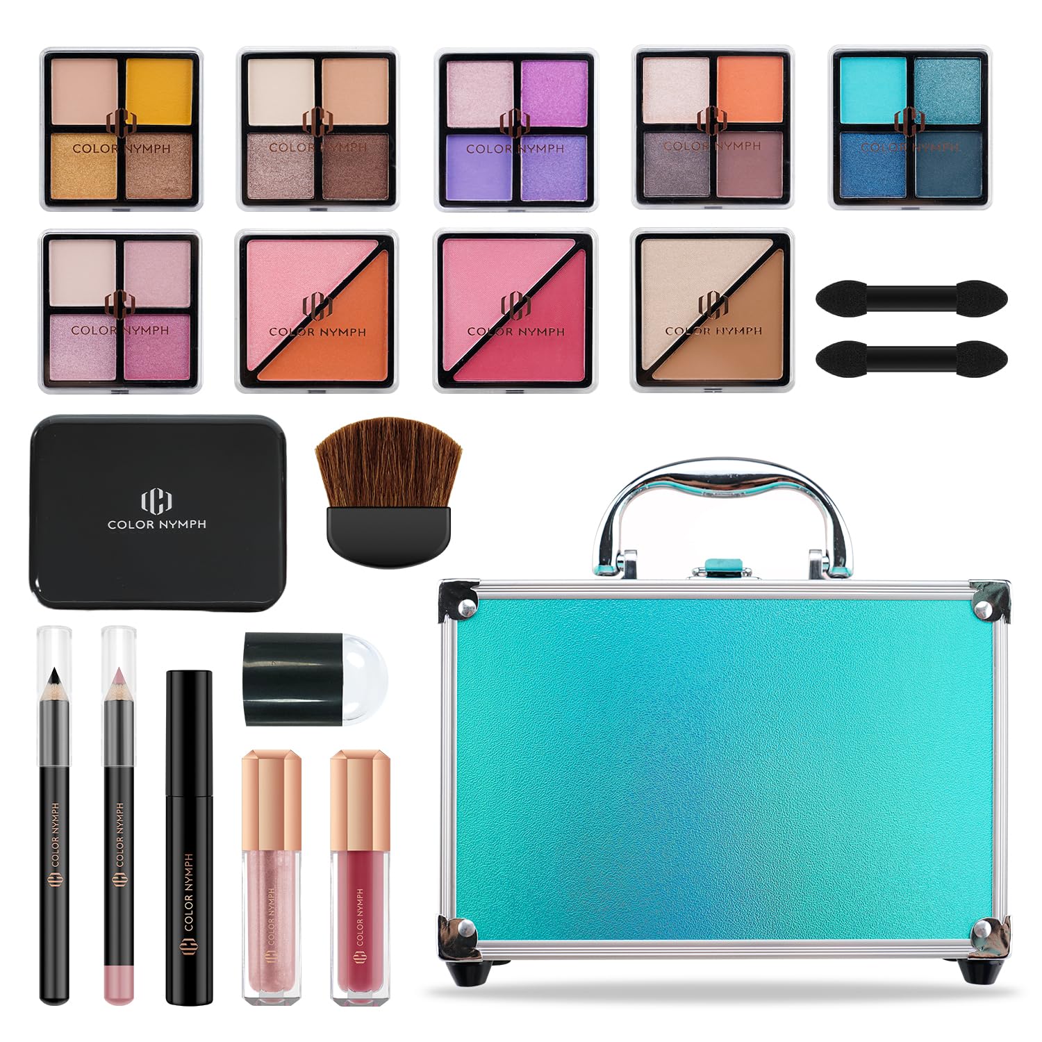 SET DE MAQUILLAJE COLOR NYMPH PARA NIÑAS Y ADOLESCENTES VERDE - 1