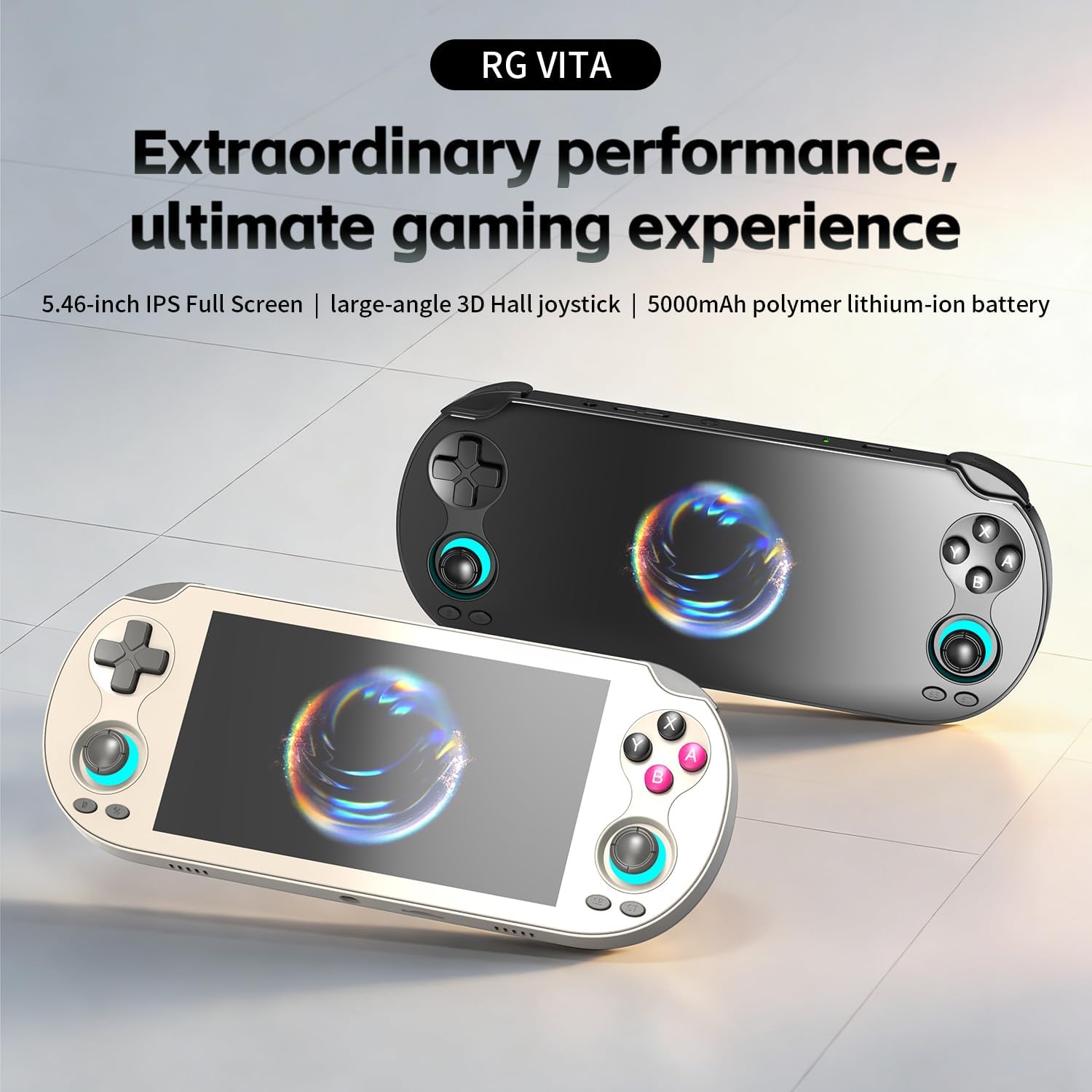 CONSOLA PORTÁTIL CINTWOR RG VITA ANDROID 12 3GB+64GB NEGRA 5.46' IPS - 3