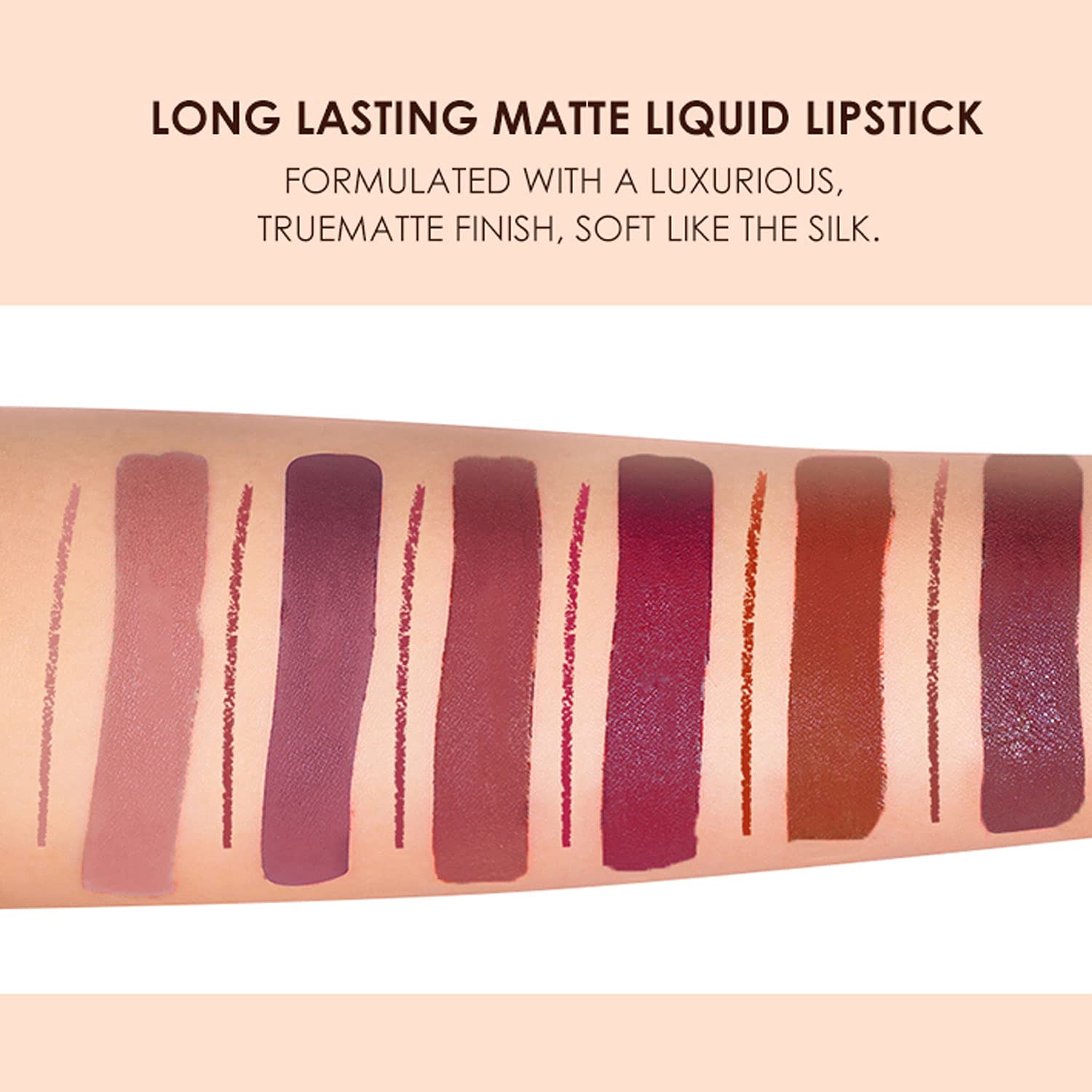SET DE MAQUILLAJE BESTLAND 12 PIEZAS LABIAL LÍQUIDO MATE Y DELINEADOR - 3