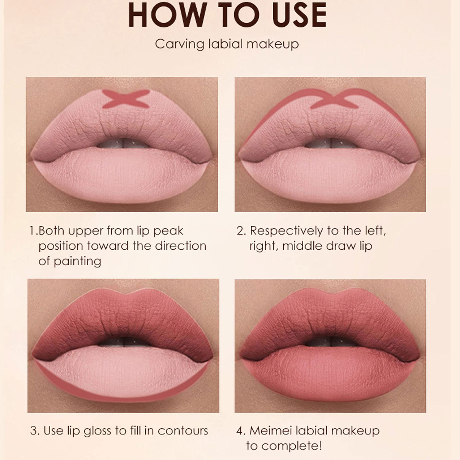 SET DE MAQUILLAJE BESTLAND 12 PIEZAS LABIAL LÍQUIDO MATE Y DELINEADOR - 5