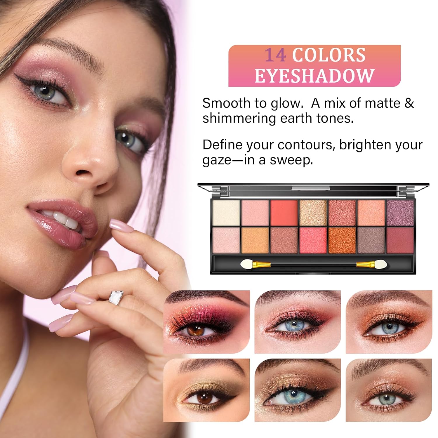 SET DE MAQUILLAJE PWYSHXDF KIT COMPLETO 20 PIEZAS - 3