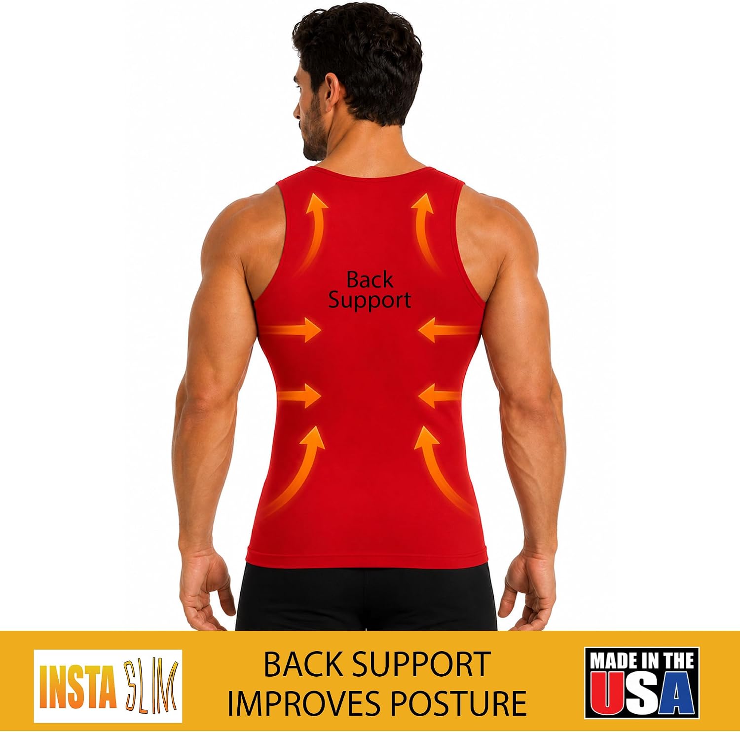 CAMISETA SIN MANGAS COMPRESIVA INSTA SLIM 3 UNIDADES - 4