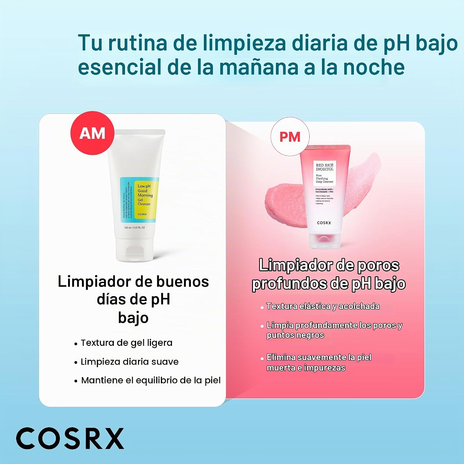 LIMPIADOR FACIAL EN GEL COSRX LOW PH GOOD MORNING 150 ML - 4