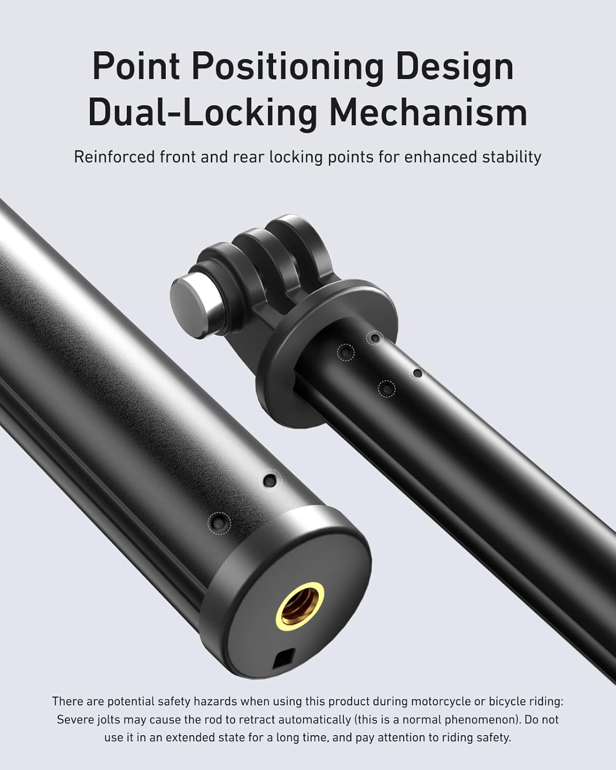 TRÍPODE PARA CÁMARA TELESIN 47 PULGADAS EXTENSIÓN PARA INSTA360 DJI GOPRO - 5