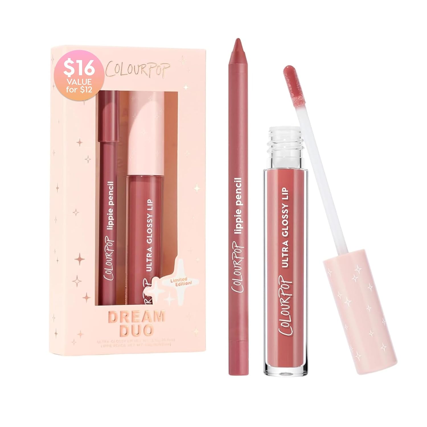 SET DE MAQUILLAJE COLOURPOP DREAM DUO LIP KIT FIVE STARS Y PASADENA - 1