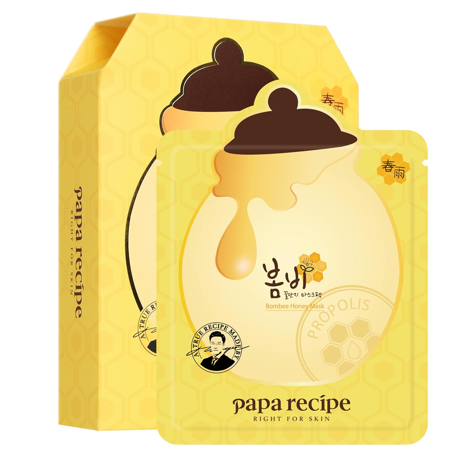MASCARILLA FACIAL PAPA RECIPE BOMBEE HONEY 25G PACK 10 UNIDADES - 1