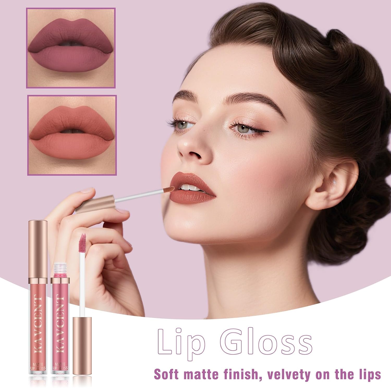 SET DE MAQUILLAJE KAVCENT PARA MUJERES Y ADOLESCENTES CON PALETA DE 14 COLORES Y ACCESORIOS - 5