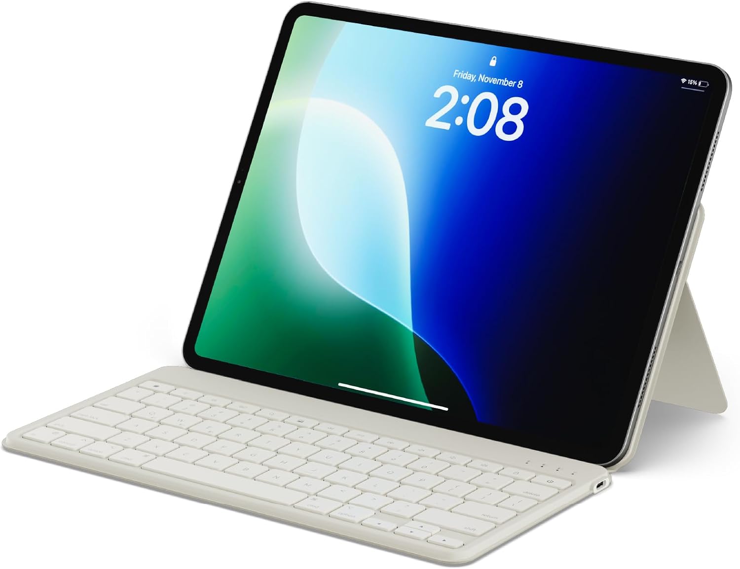 TECLADO BLUETOOTH SATECHI ONTHEGO PARA HASTA 3 DISPOSITIVOS SAND - 1