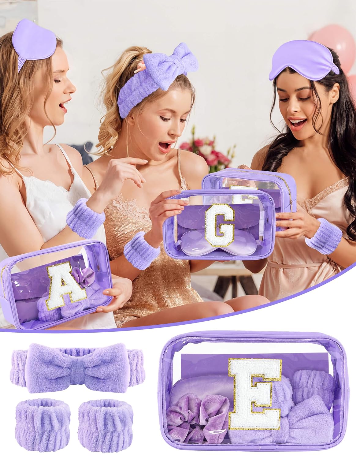 SET DE MAQUILLAJE SWEET LION CON BOLSA INICIAL Y ACCESORIOS PARA FIESTA - 2
