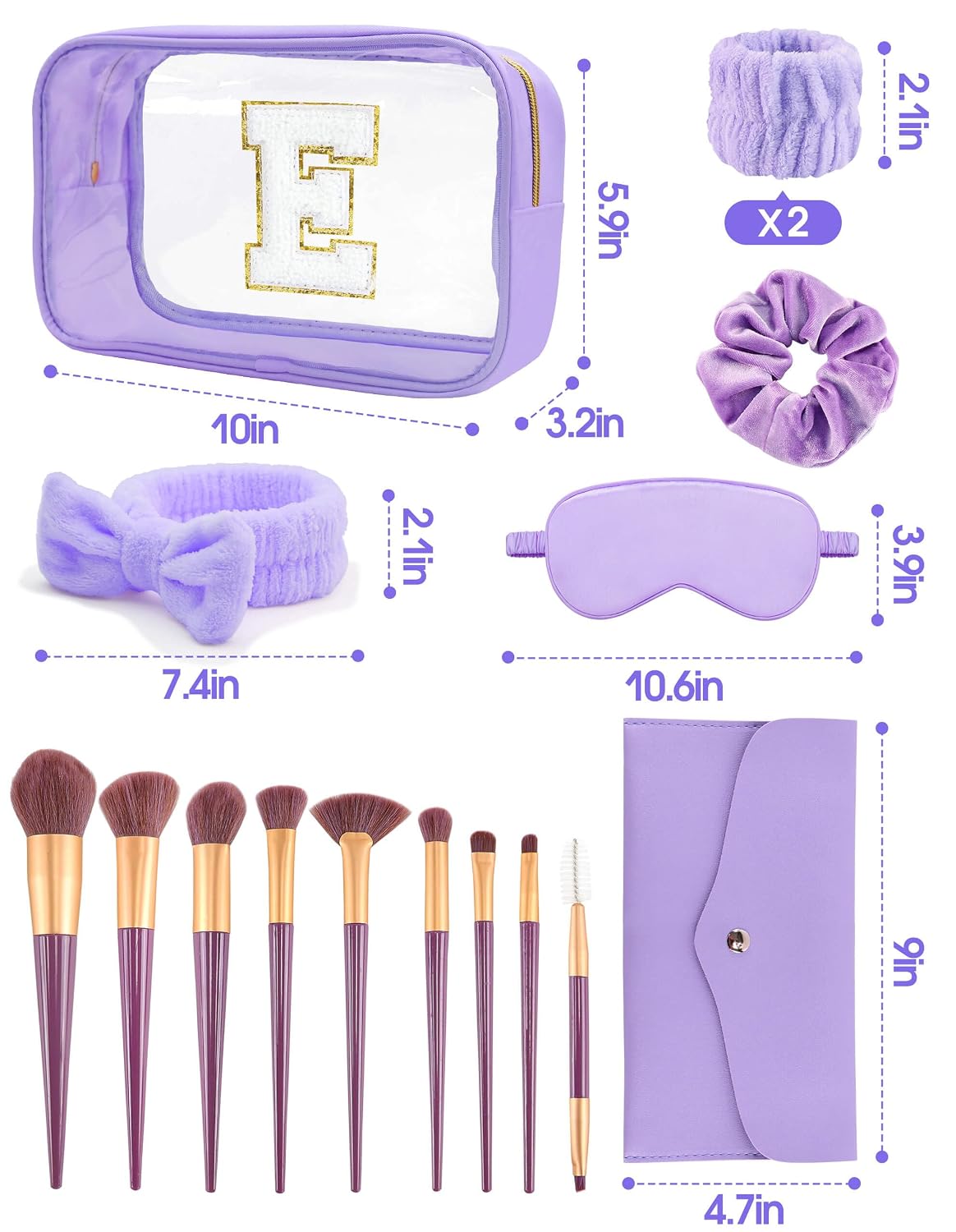 SET DE MAQUILLAJE SWEET LION CON BOLSA INICIAL Y ACCESORIOS PARA FIESTA - 4