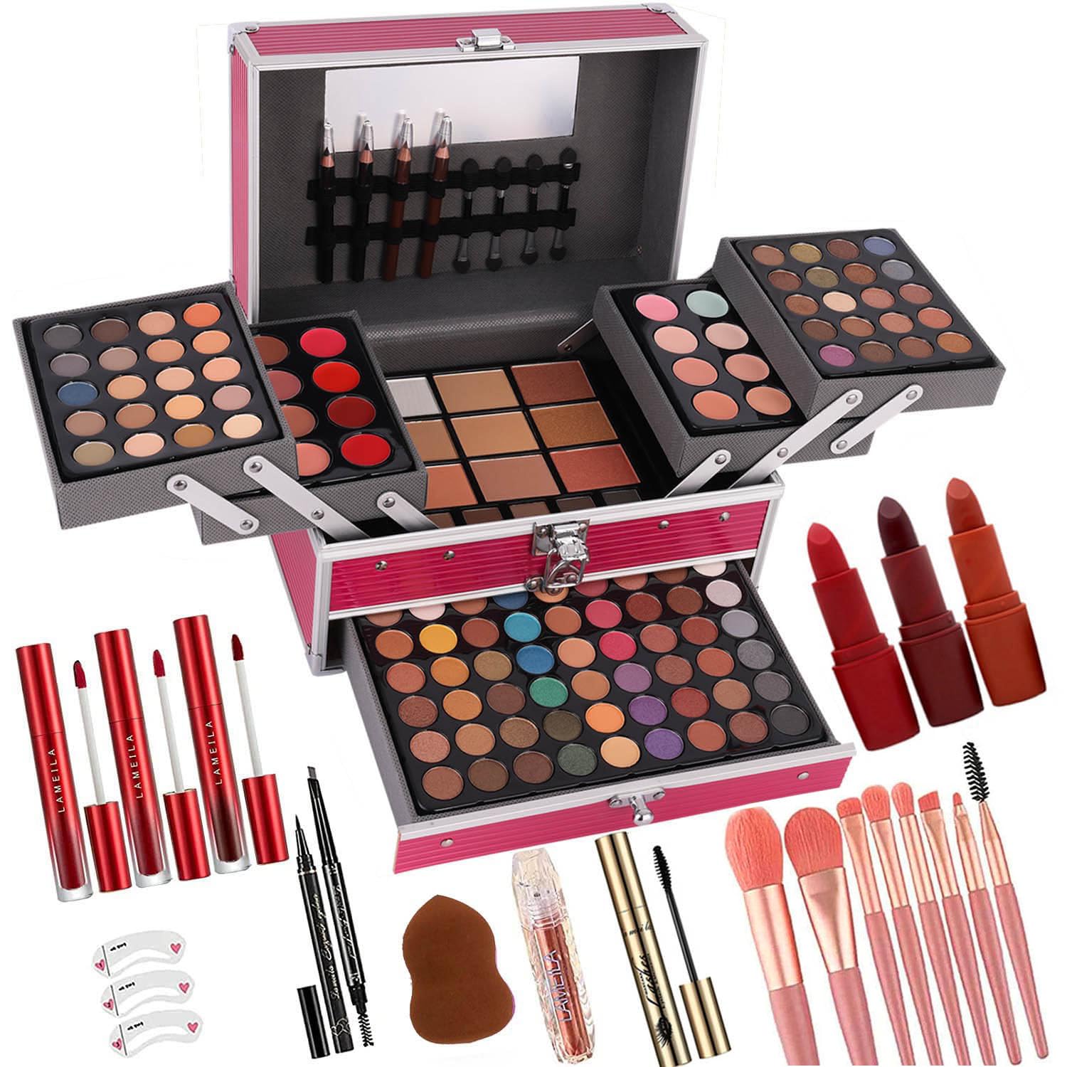 KIT DE MAQUILLAJE UNIFULL 132 COLORES TODO EN UNO PARA MUJER Y NIÑA - 1