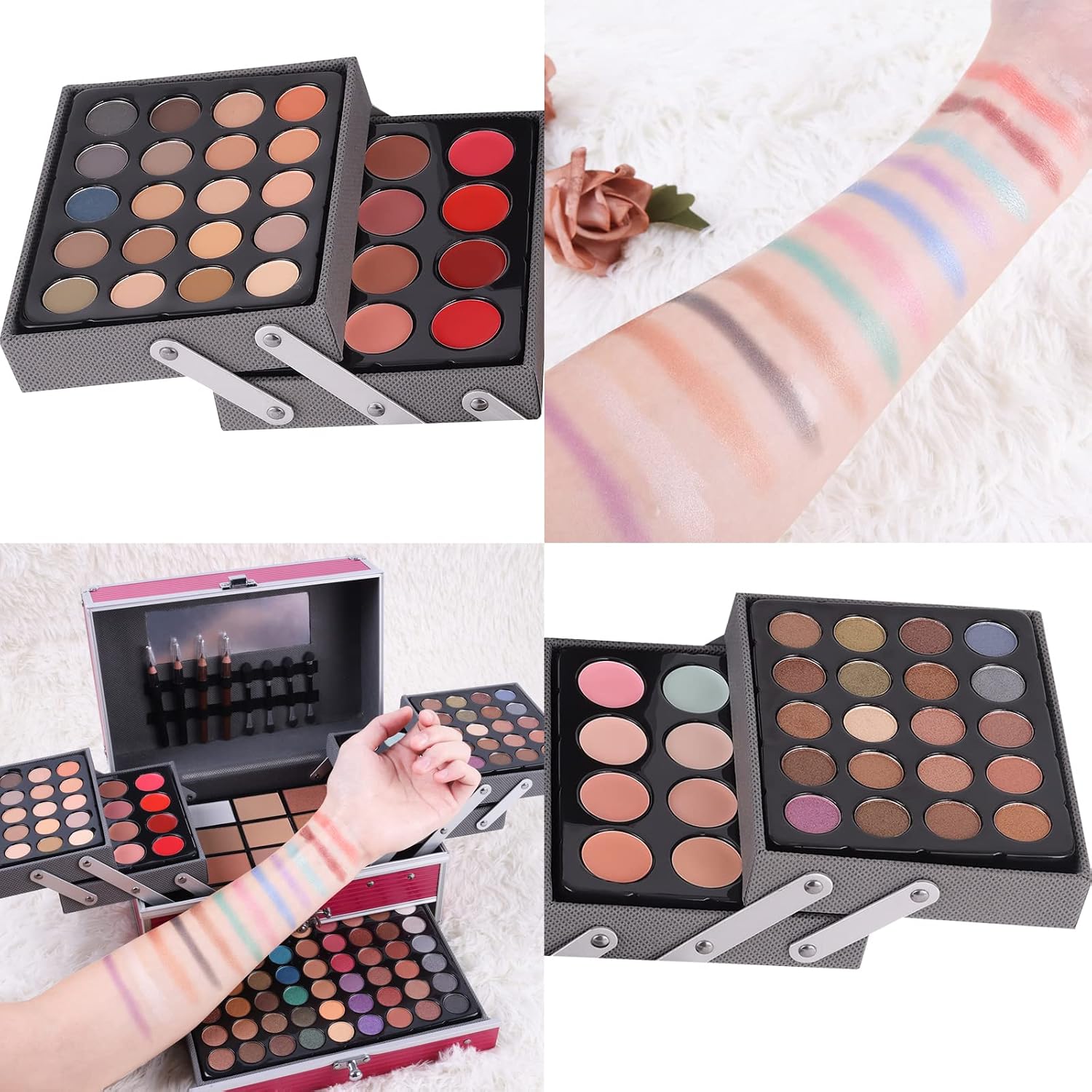 KIT DE MAQUILLAJE UNIFULL 132 COLORES TODO EN UNO PARA MUJER Y NIÑA - 4