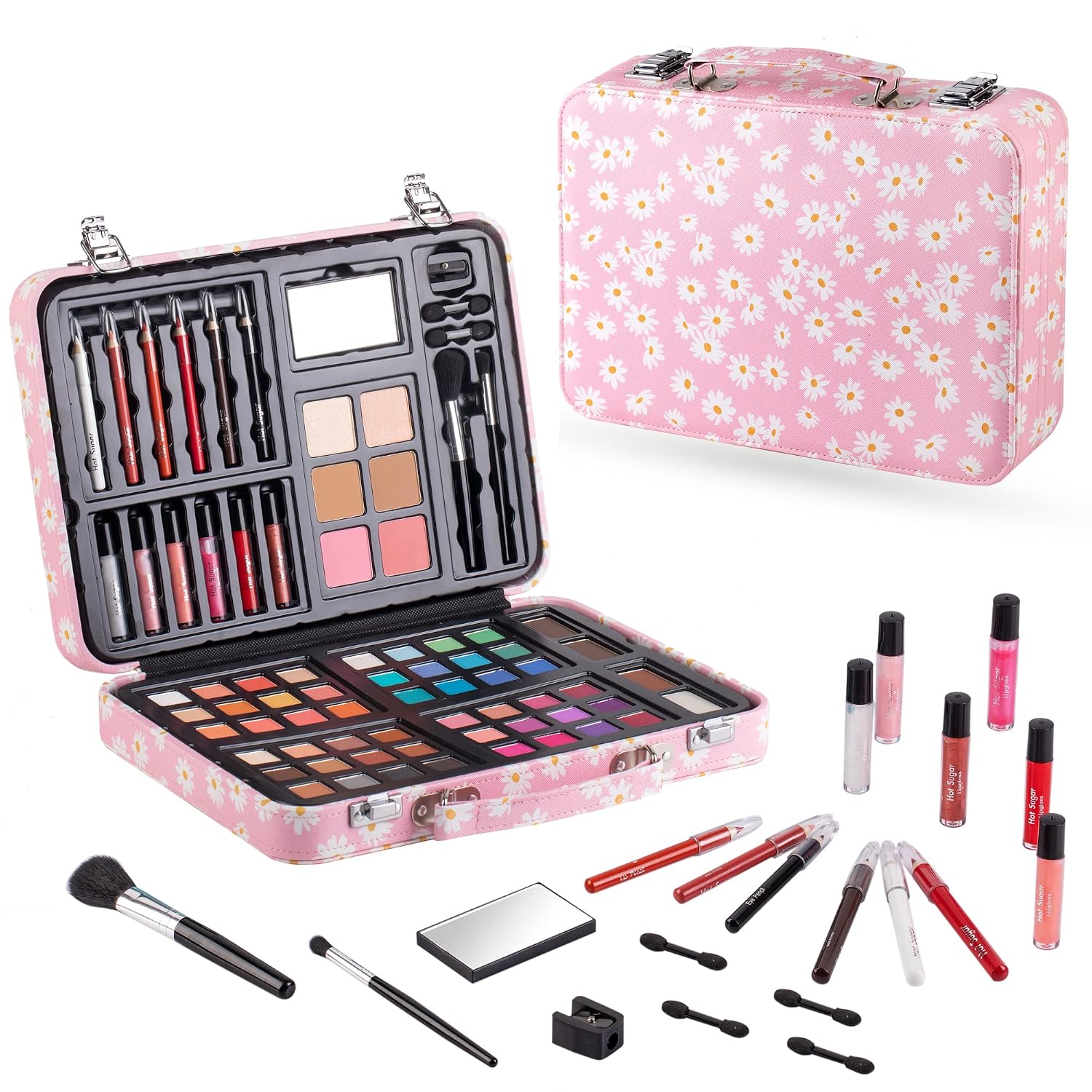 SET DE MAQUILLAJE HOT SUGAR STARTER KIT PARA ADOLESCENTES Y MUJERES ROSA MARGARITA - 1