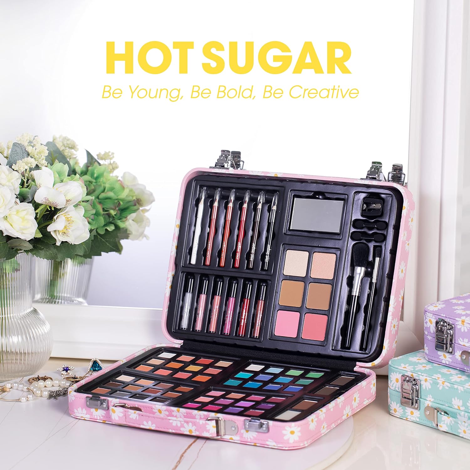 SET DE MAQUILLAJE HOT SUGAR STARTER KIT PARA ADOLESCENTES Y MUJERES ROSA MARGARITA - 5