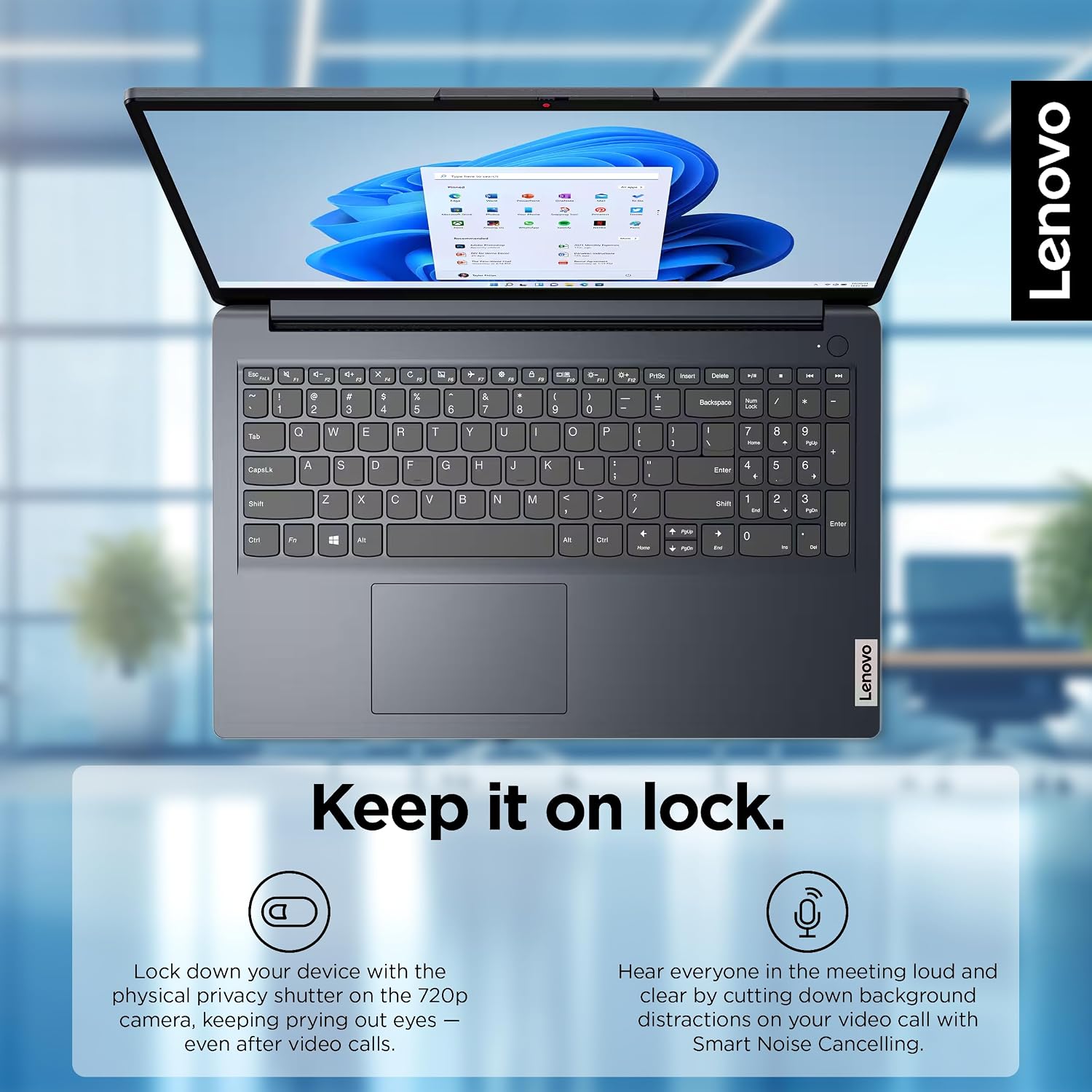 LAPTOP LENOVO IDEAPAD 2025 BUSINESS 15.6' FHD TOUCH 16GB RAM 1TB (512GB SSD + 500GB EXT) INTEL CORE I5 - 5