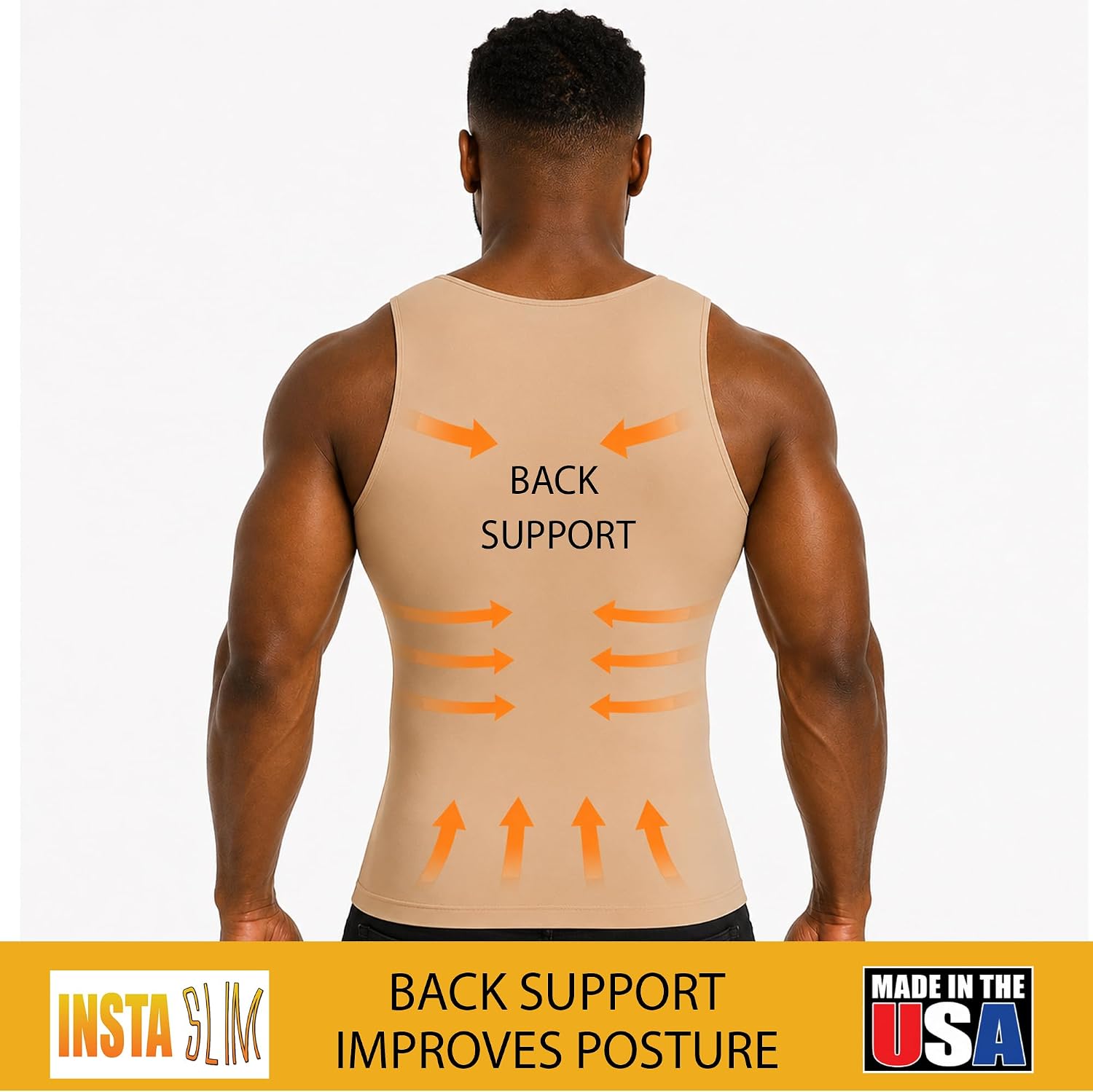 CAMISETA SIN MANGAS COMPRESIVA INSTA SLIM 3 UNIDADES - 4