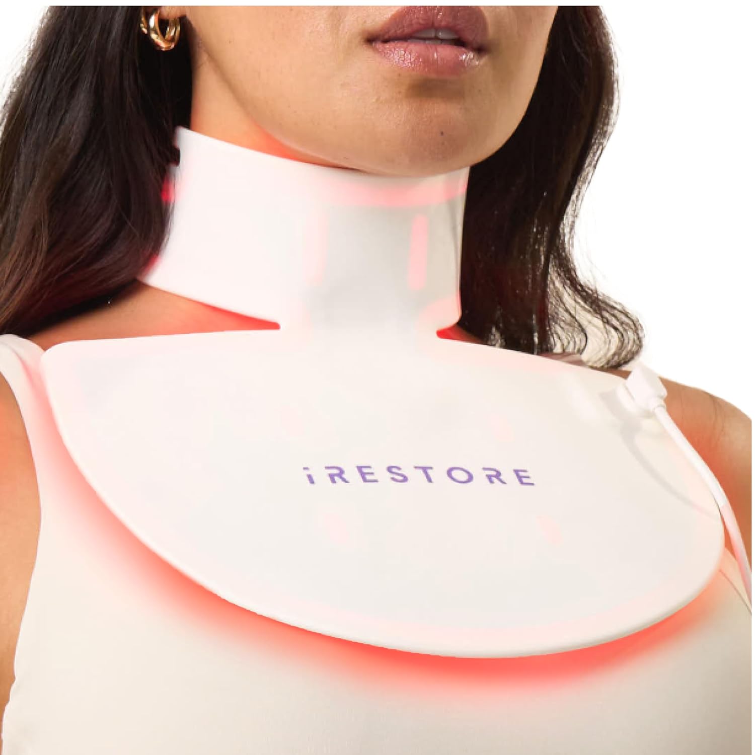 MÁSCARA LED IRESTORE ILLUMINA PARA CUELLO Y PECHO BLANCO 230 LEDS - 1