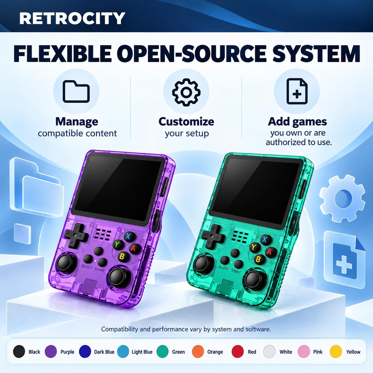 CONSOLA PORTÁTIL RETROCITY 3.5 PULGADAS SISTEMA OPEN-SOURCE - 3