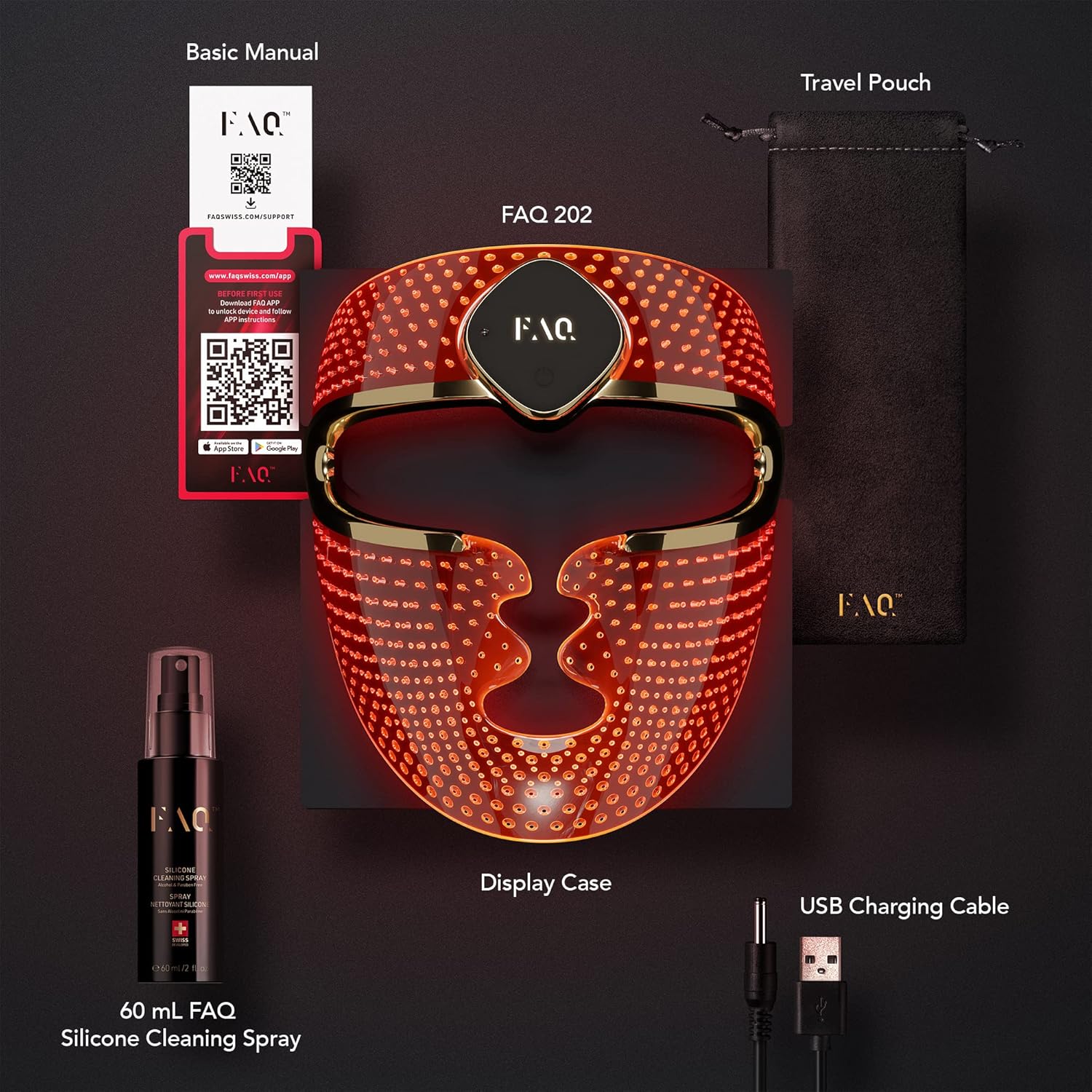 MASCARILLA FACIAL LED FAQ 202 ADVANCED 8 COLORES - 5