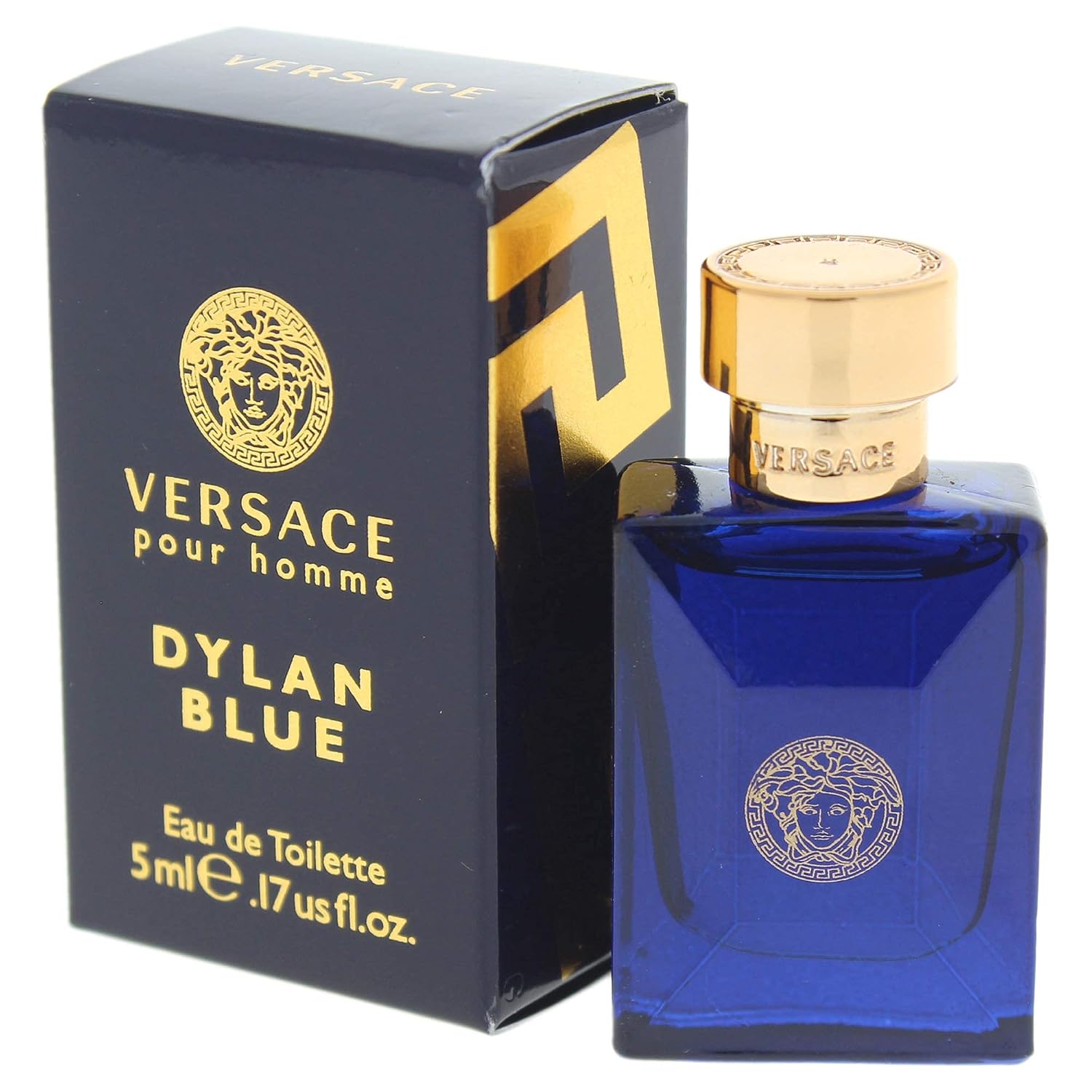 PERFUME VERSACE DYLAN BLUE MINI EAU DE TOILETTE PARA HOMBRE 5 ML - 3