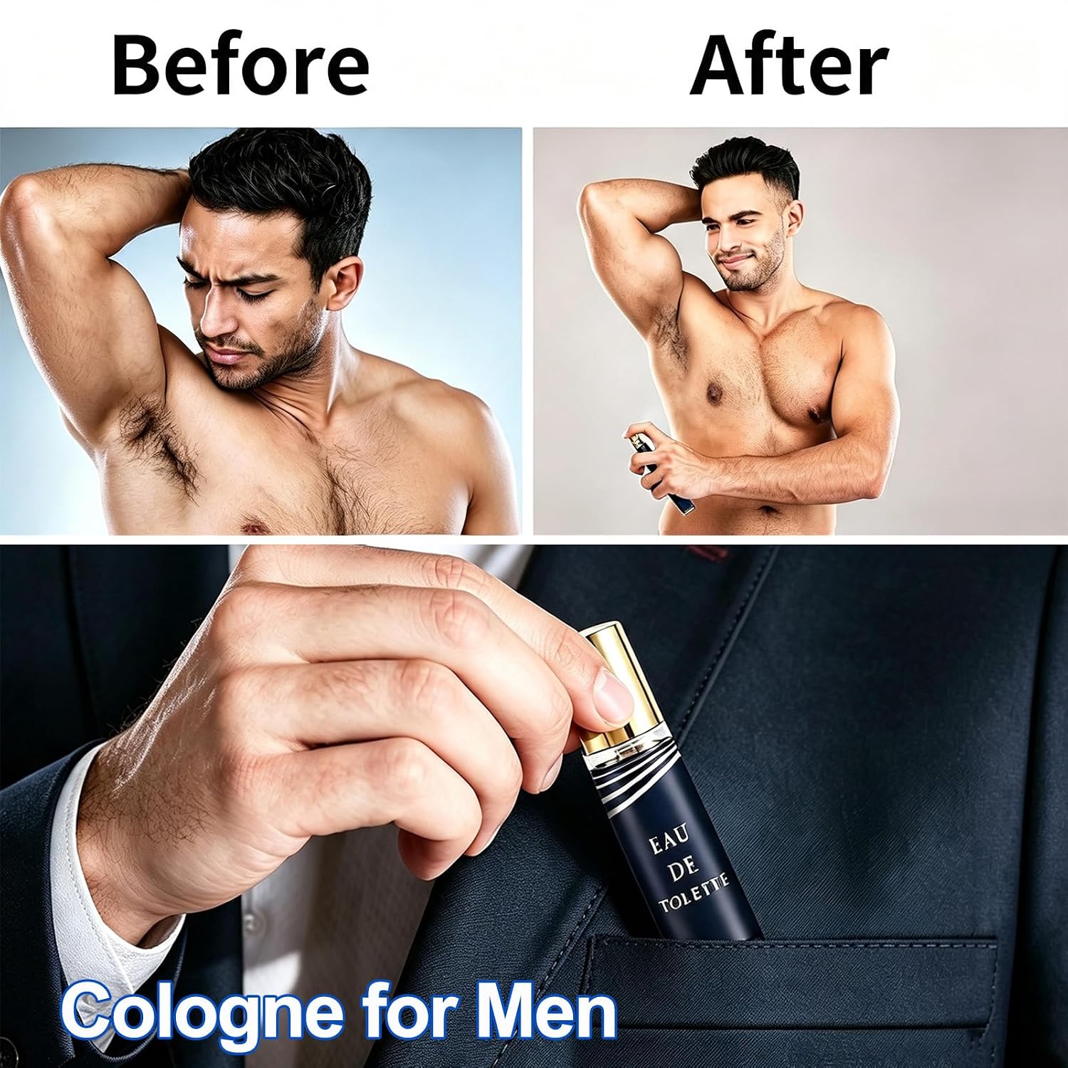 SET DE FRAGANCIAS PARA HOMBRE MZANK 4 UNIDADES TAMAÑO VIAJE - 4