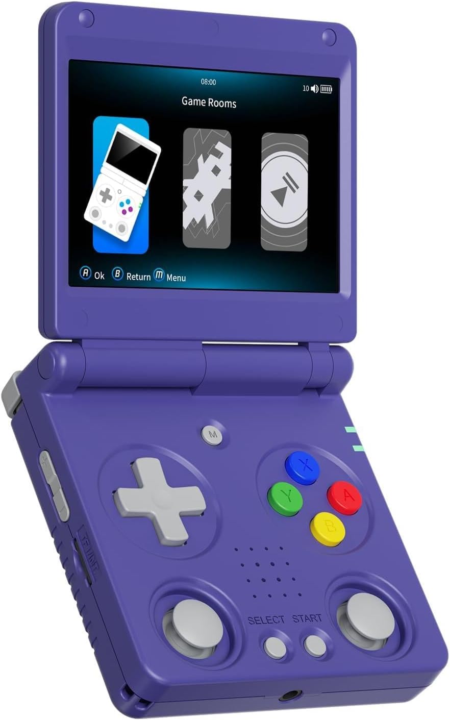 CONSOLA PORTÁTIL RETRO GIIPGOOP ANBERNIC RG34XXSP 64GB INDIGO - 1