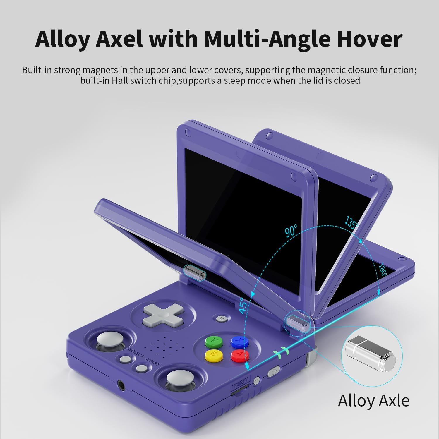 CONSOLA PORTÁTIL RETRO GIIPGOOP ANBERNIC RG34XXSP 64GB INDIGO - 5
