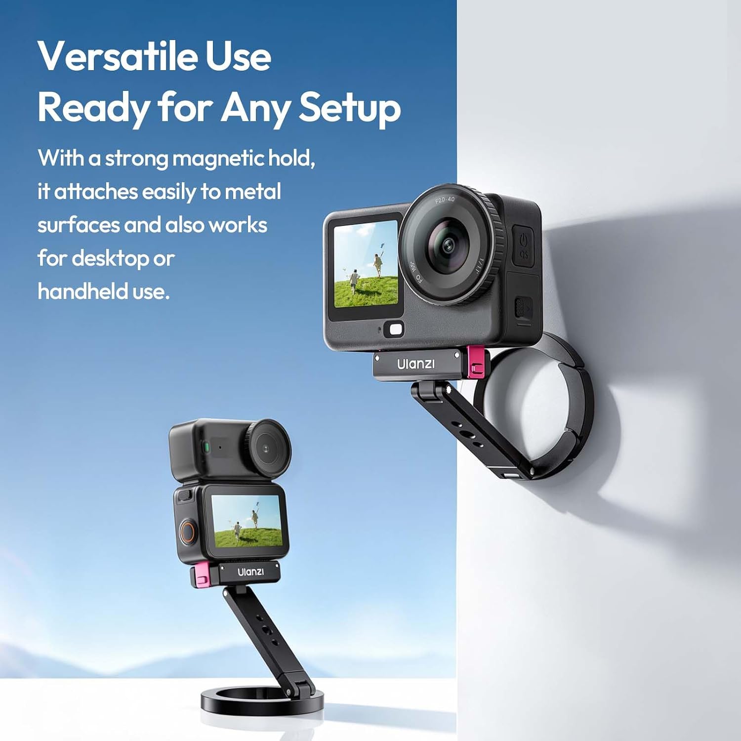 SOPORTE PARA CÁMARA DE ACCIÓN ULANZI MA04 CON LIBERACIÓN RÁPIDA MAGNÉTICA PARA DJI OSMO ACTION 3 4 5 - 3